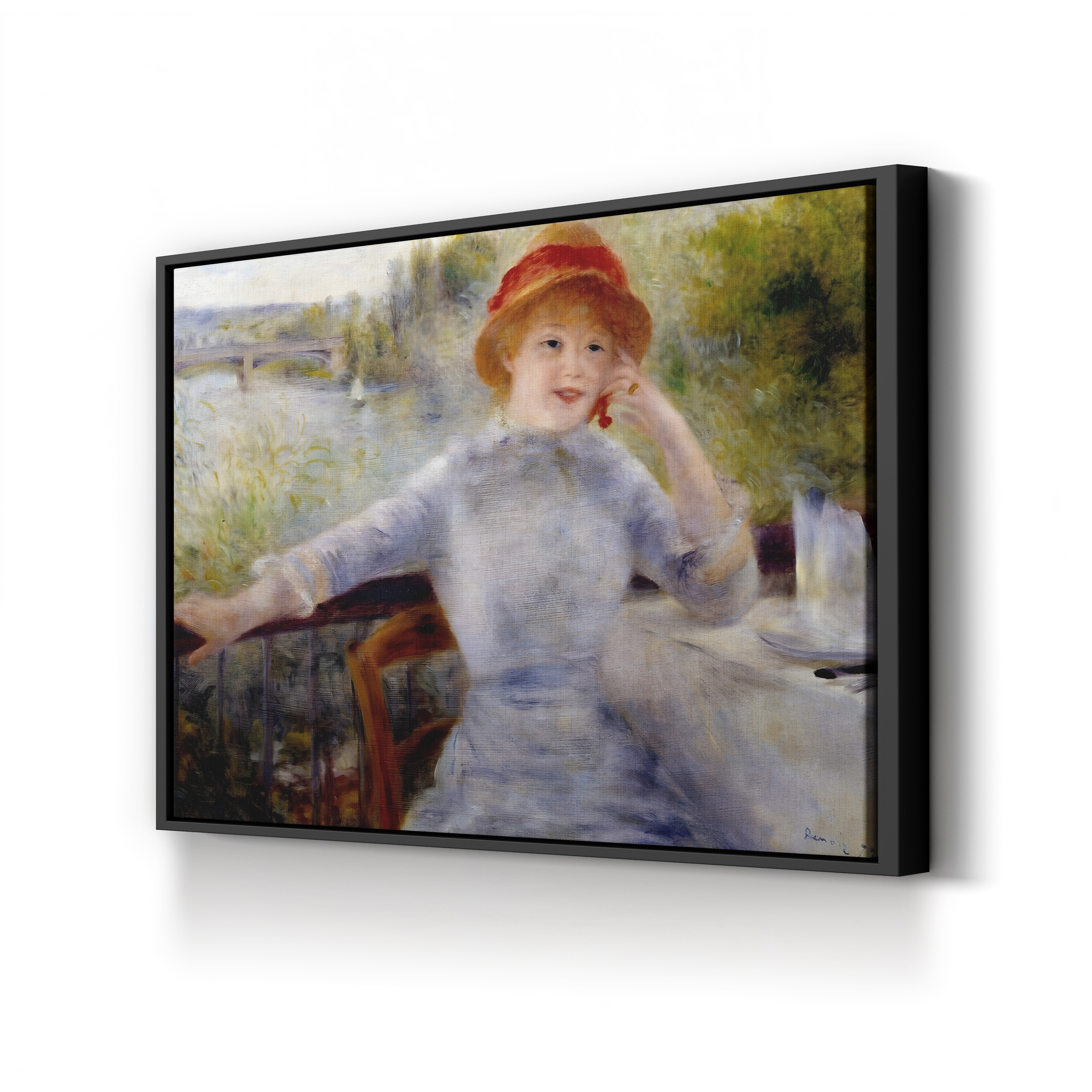 Portrait of Alphonsine Fournaise – Renoir Wall Art | Impressionist Canvas