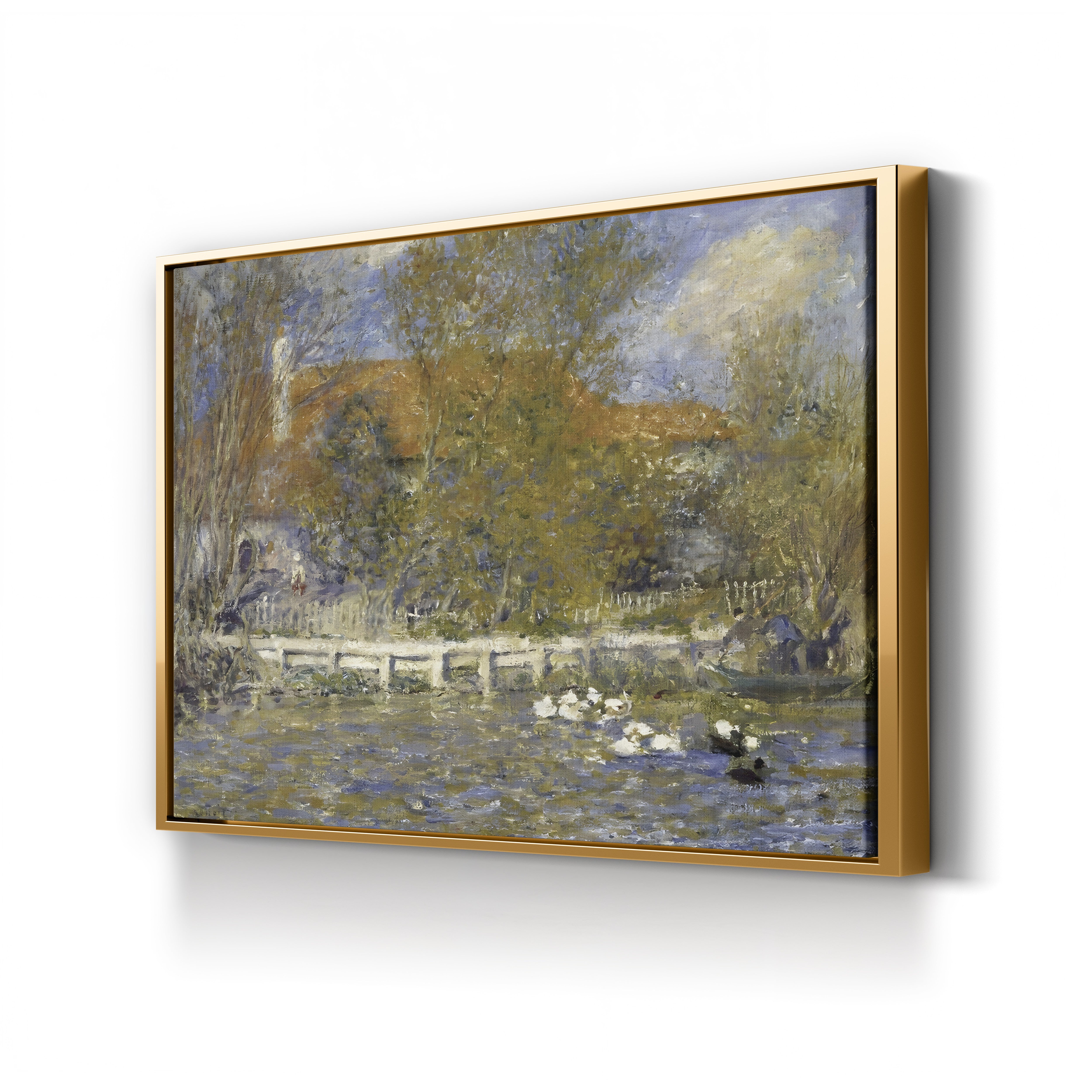 The Duck Pond, 1873 – Pierre-Auguste Renoir Wall Art | Impressionist Landscape Canvas Print