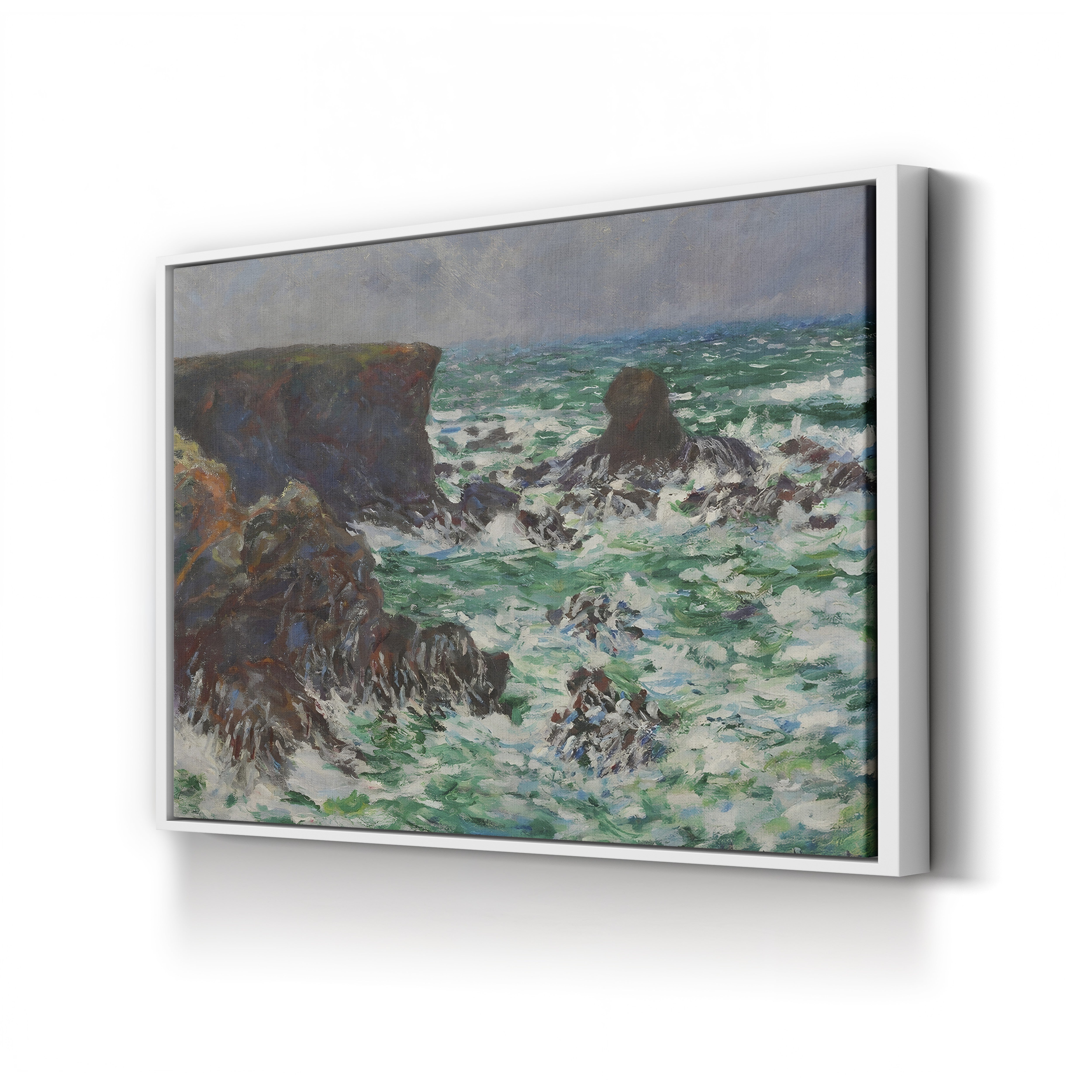 Rocks at Port-Coton, the Lion (Rochers à Port-Coton, le Lion), 1886 by Claude Monet