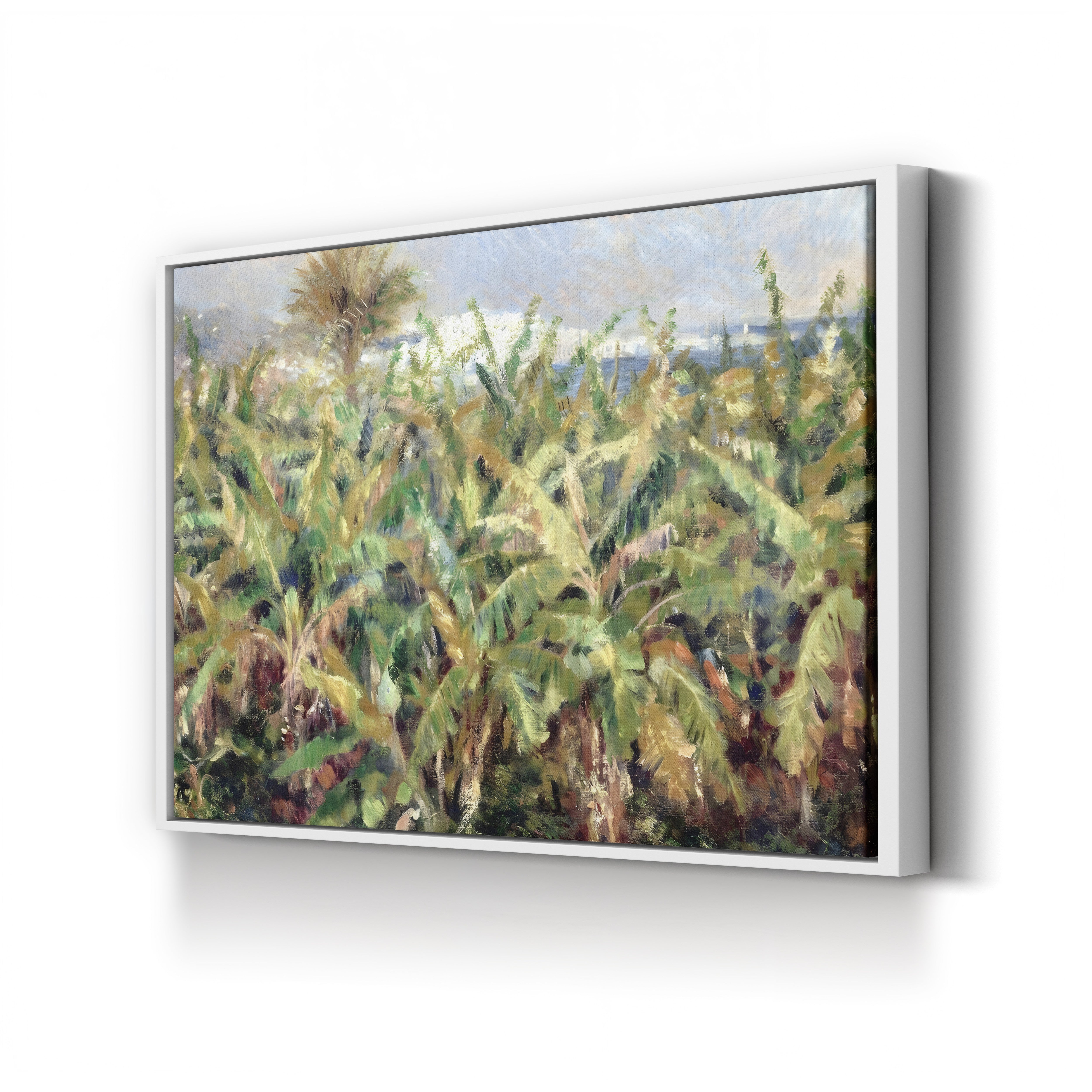 Field of Banana Trees, 1881 – Pierre-Auguste Renoir Wall Art | Impressionist Tropical Canvas Print