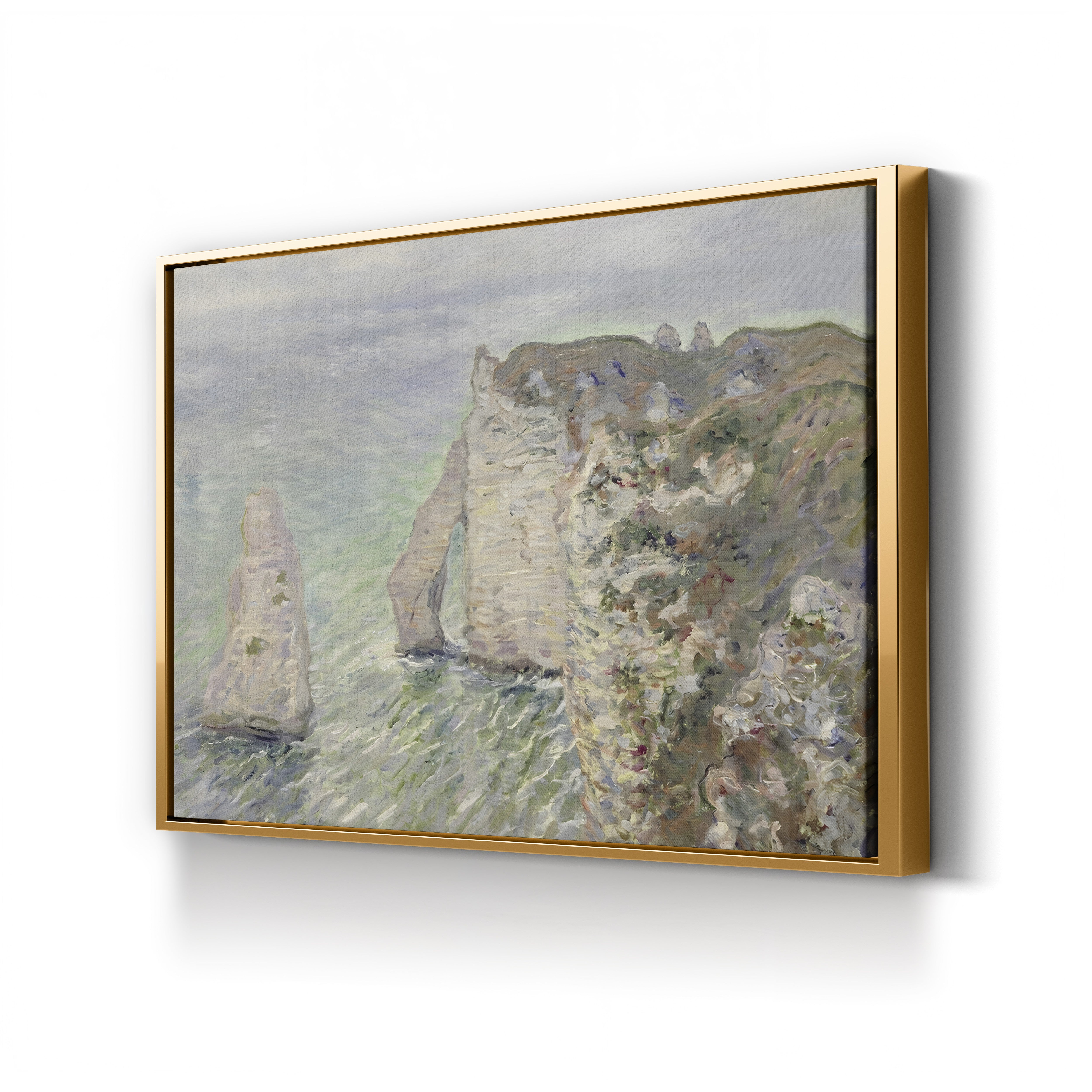L’Aiguille and the Porte d’Aval, Étretat (Étretat, l’Aiguille et la Porte d’Aval), 1885-86 by Claude Monet