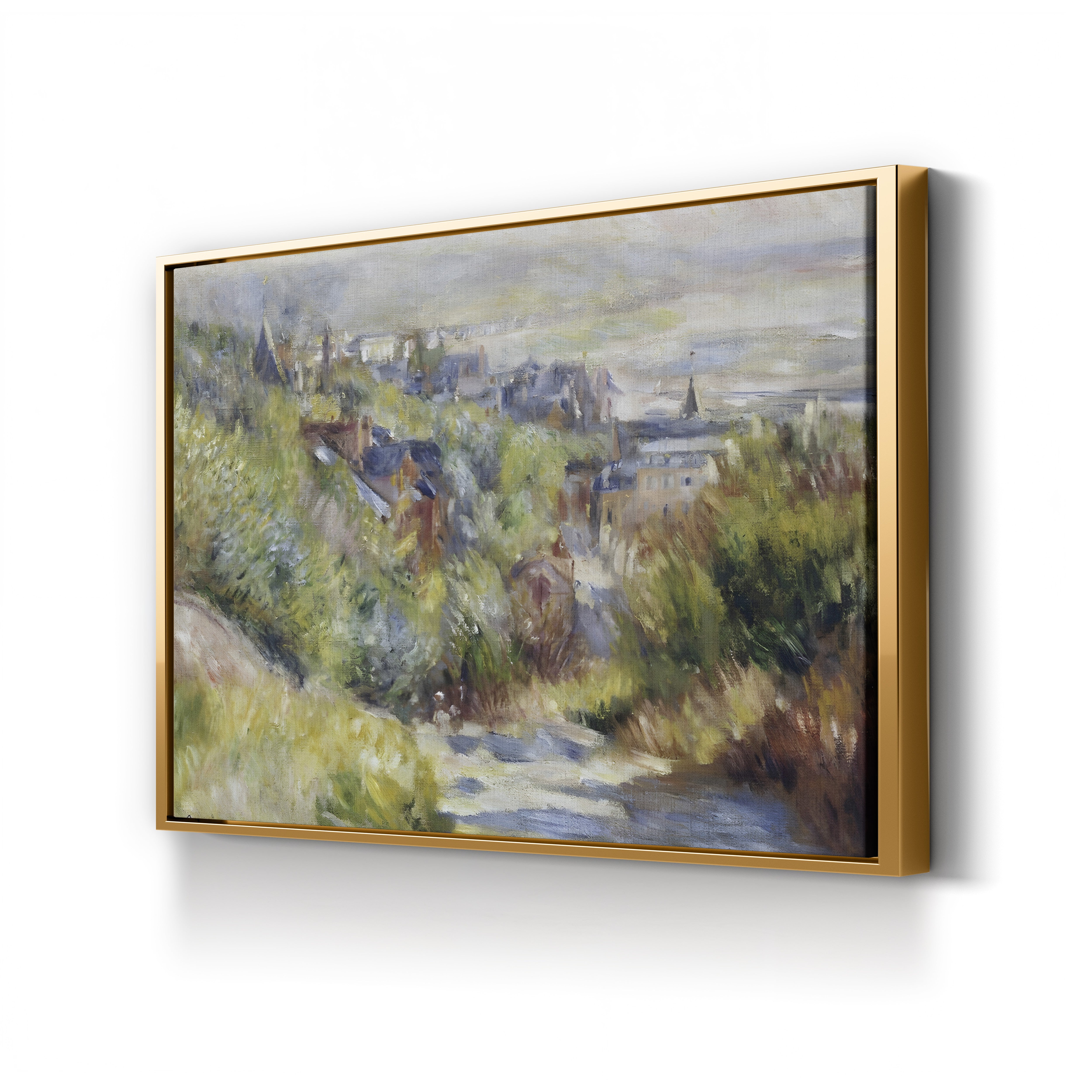 The Heights of Trouville – Pierre-Auguste Renoir Wall Art | Impressionist Coastal Canvas Print