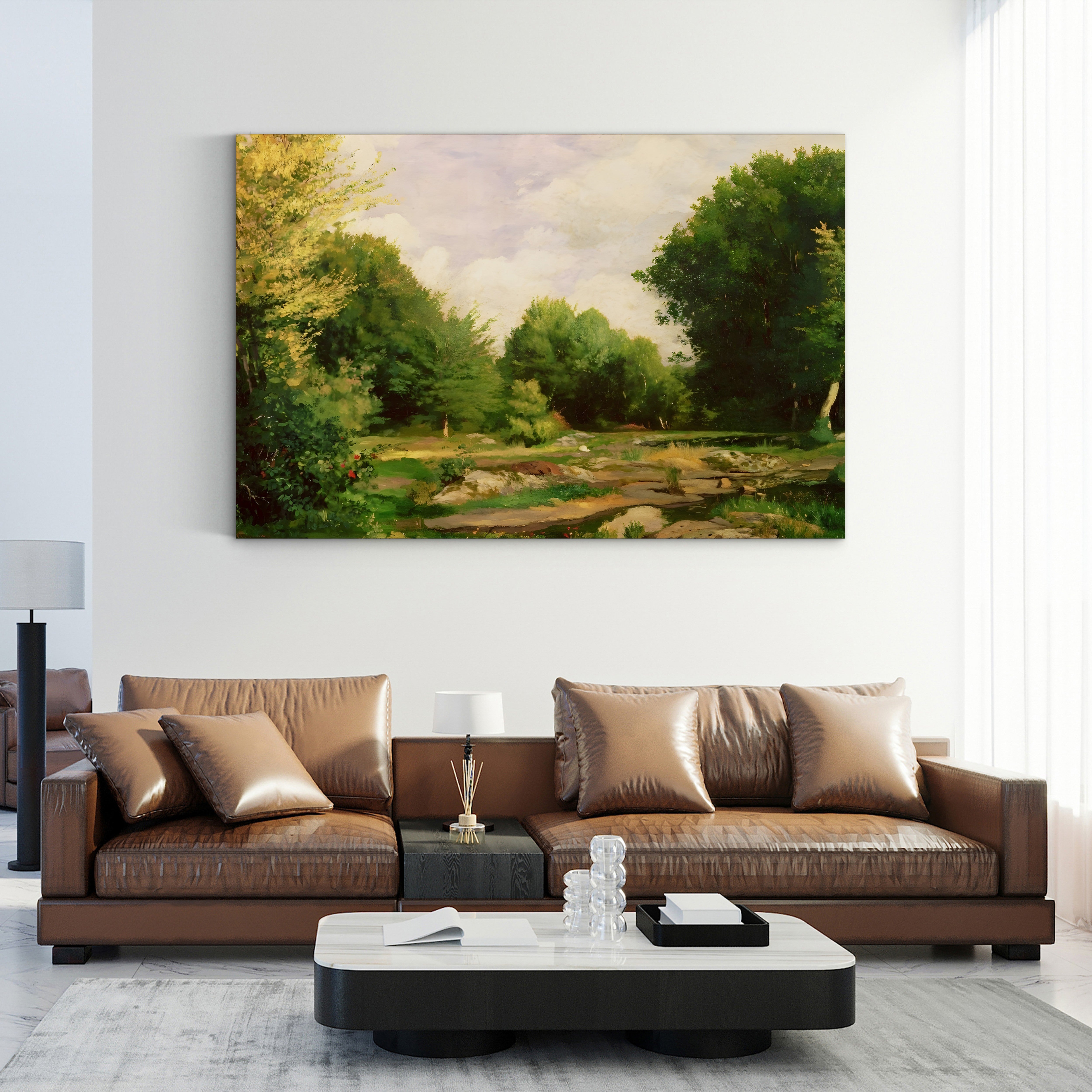 Clearing in the Woods, 1865 – Pierre-Auguste Renoir Wall Art | Early Impressionist Landscape Canvas Print