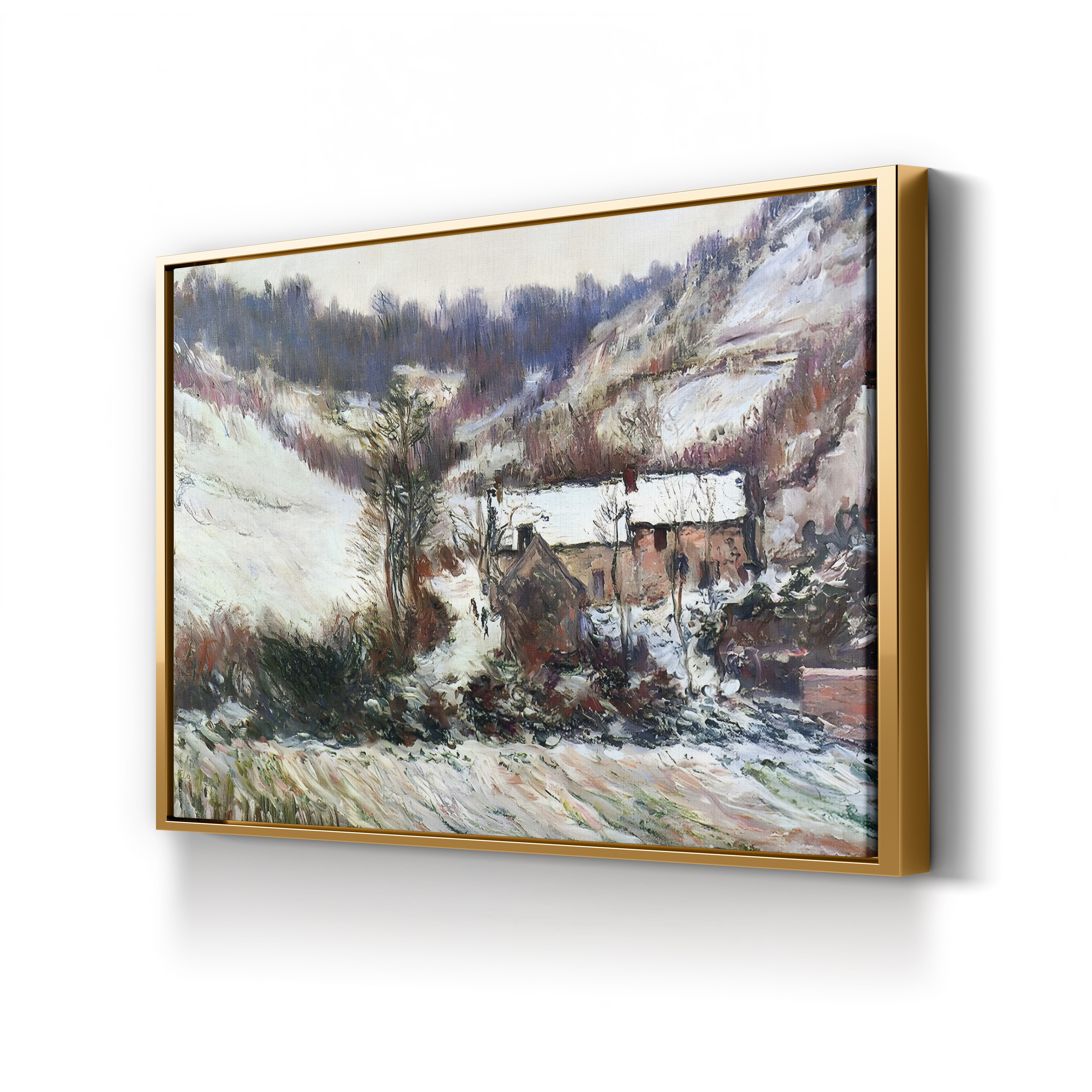Snow Effect at Falaise (Effet de Neige à Falaise), c. 1886 by Claude Monet