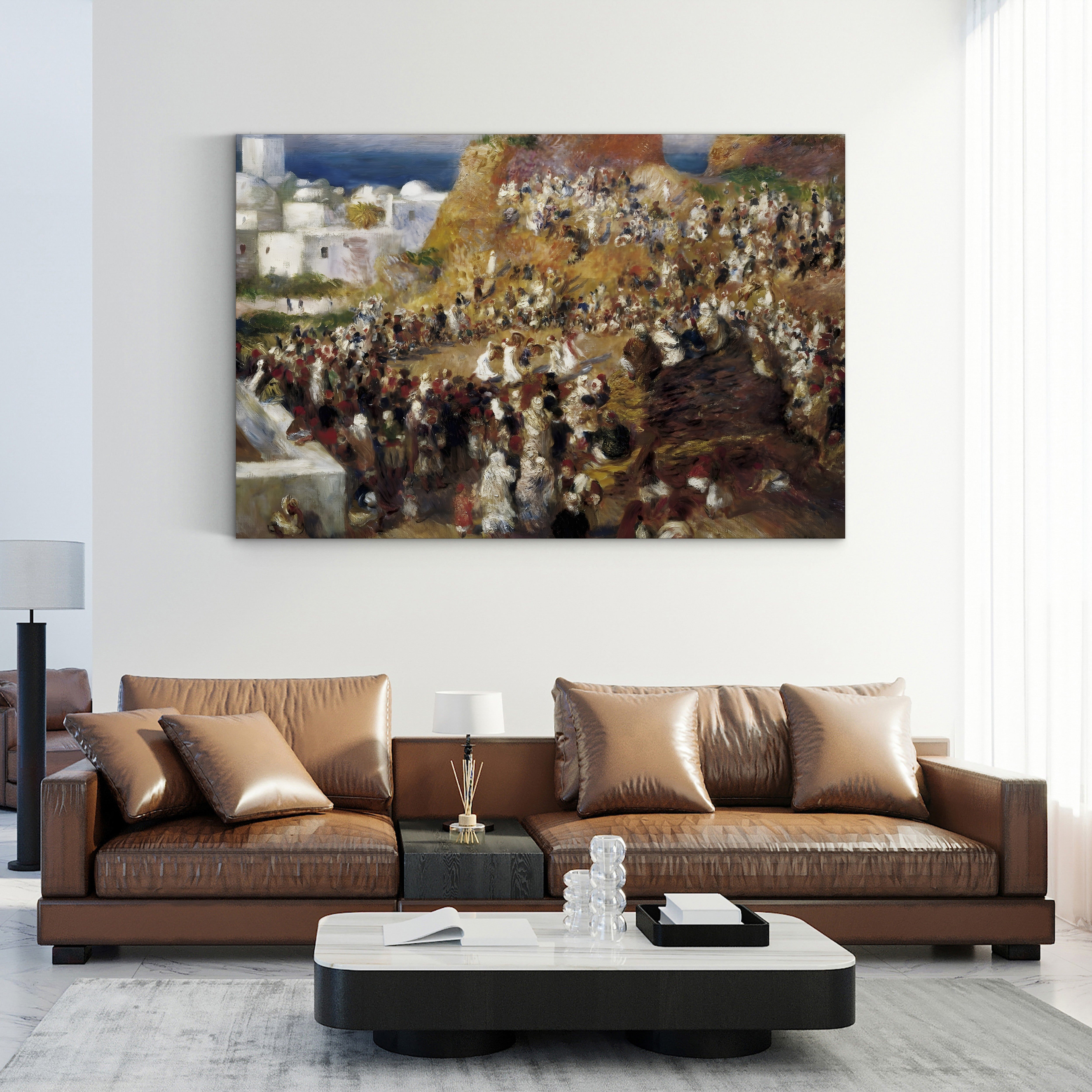 The Mosque, Arab Festival, 1881 – Pierre-Auguste Renoir Wall Art | Impressionist Algeria Canvas Print