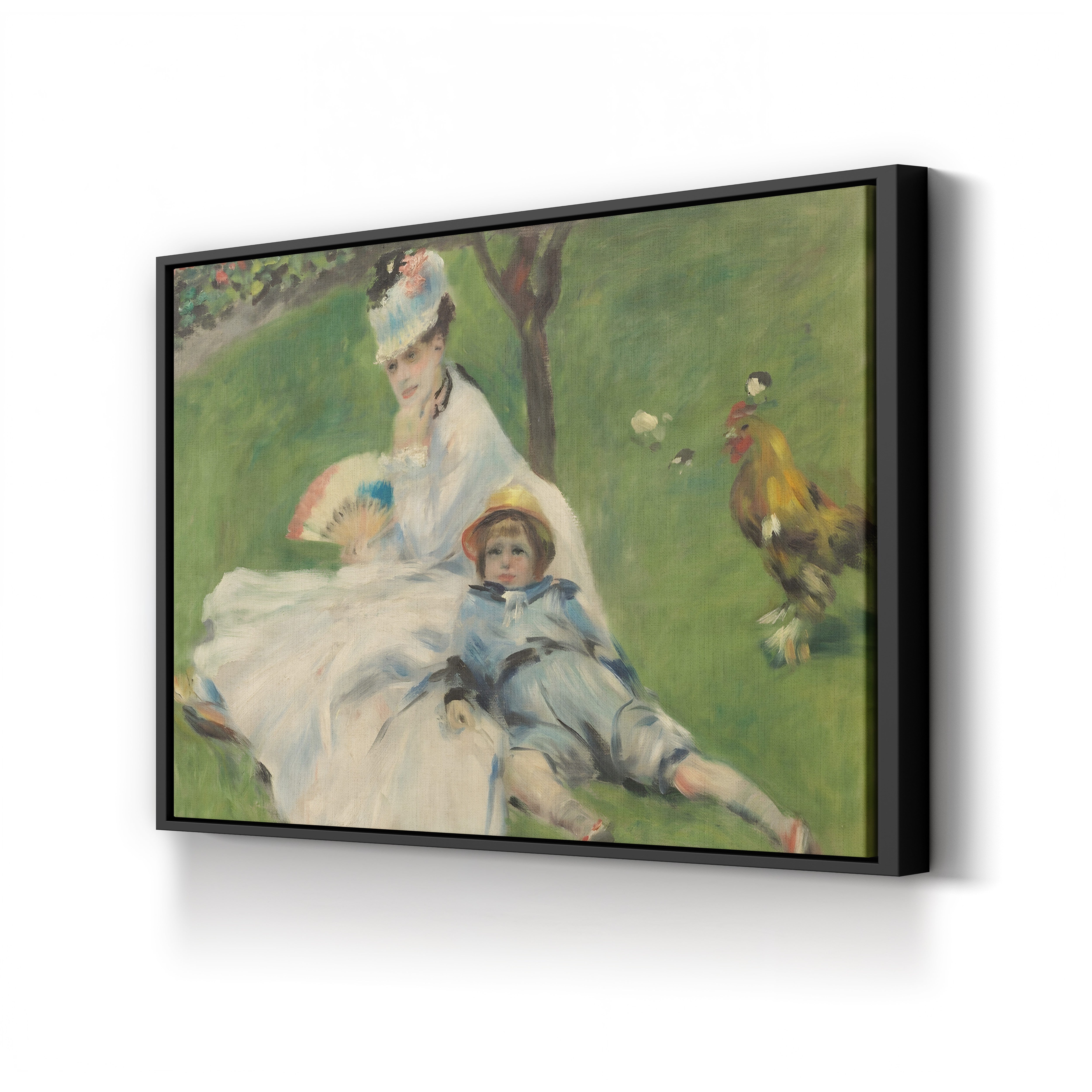 Madame Monet and Her Son, 1874 – Renoir Wall Art | Impressionist