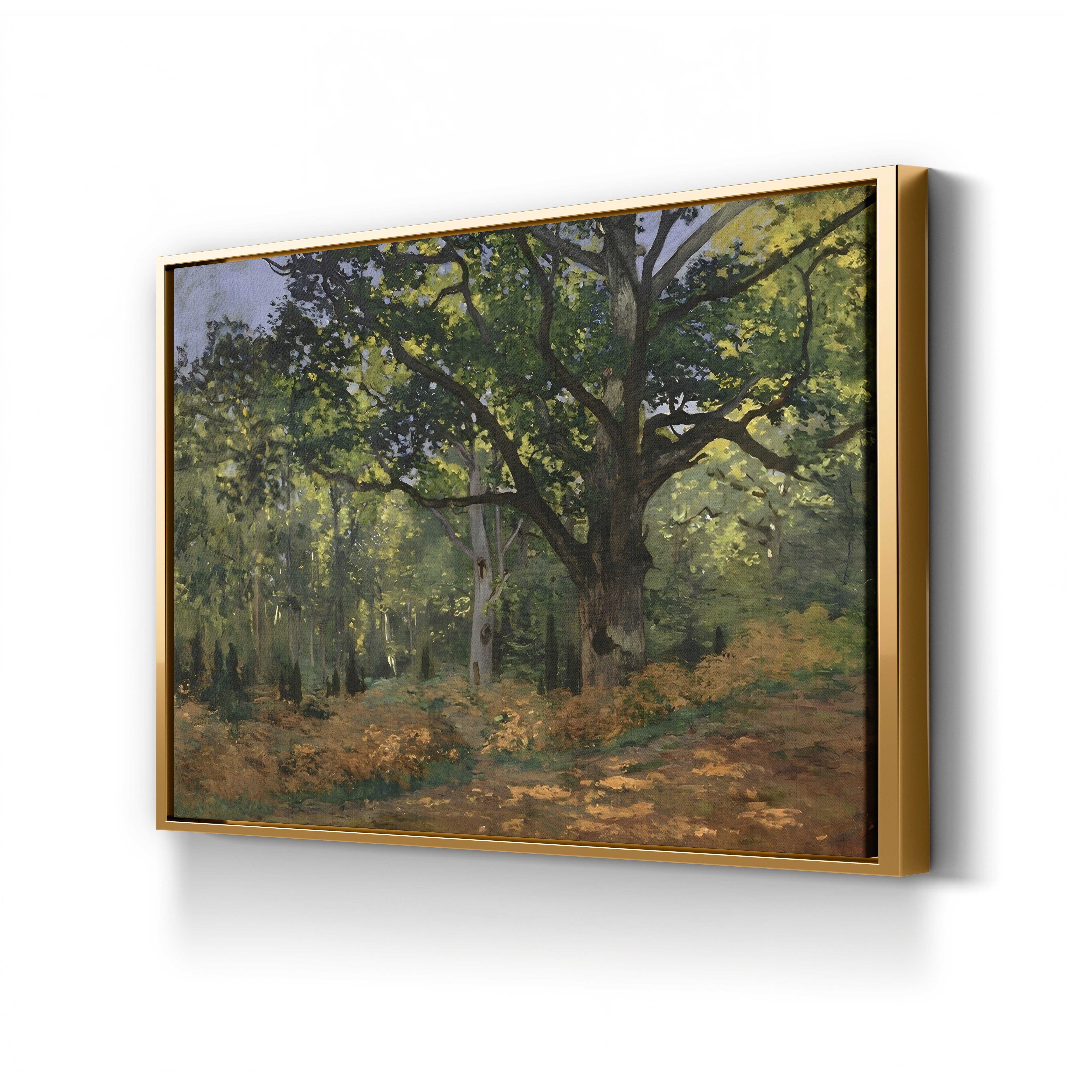 The Bodmer Oak, Fontainebleau Forest (Un chêne au Bas-Bréau, le Bodmer), 1865 by Claude Monet