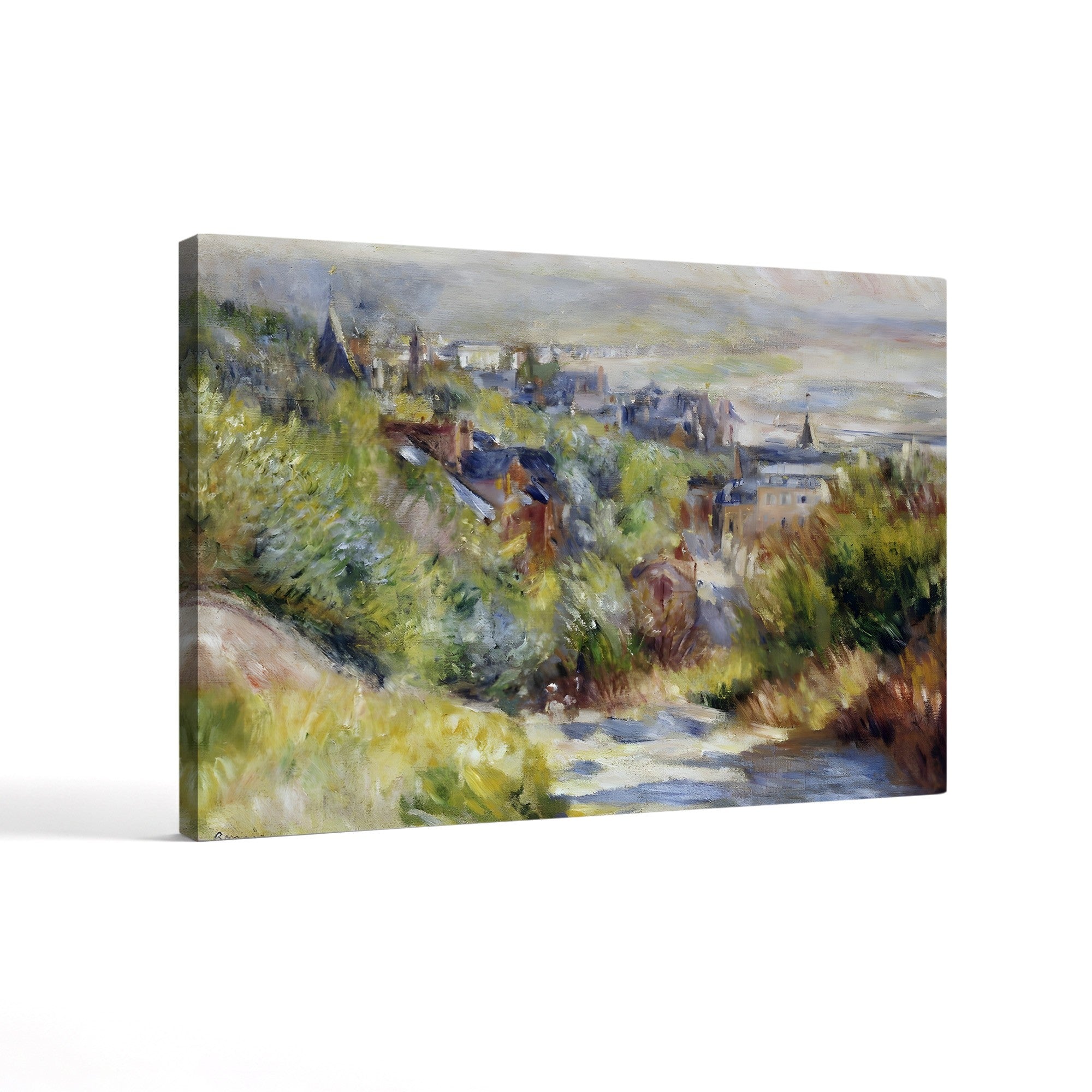 The Heights of Trouville – Pierre-Auguste Renoir Wall Art | Impressionist Coastal Canvas Print