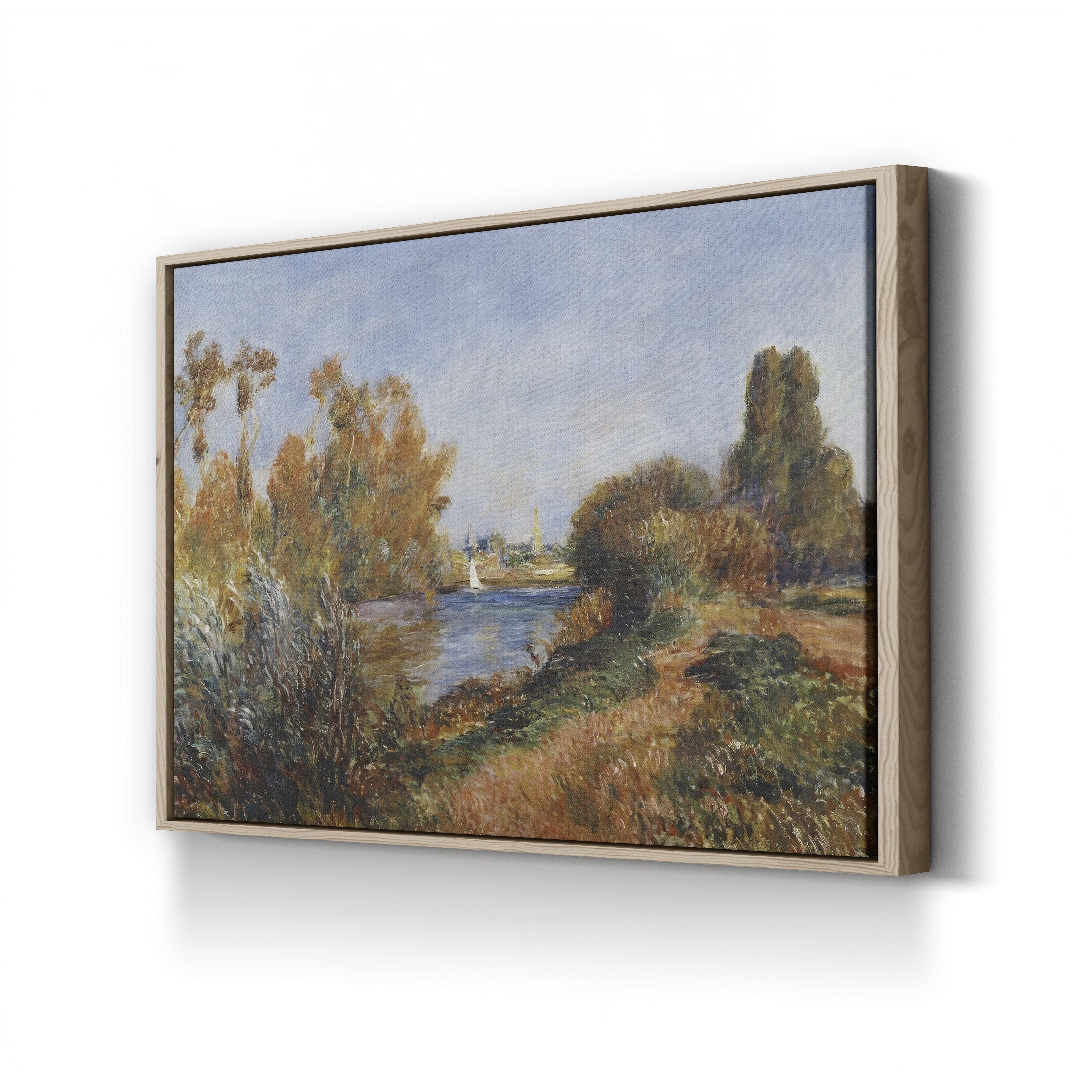 The Seine at Argenteuil, 1888 – Pierre-Auguste Renoir Wall Art | Impressionist River Canvas Print