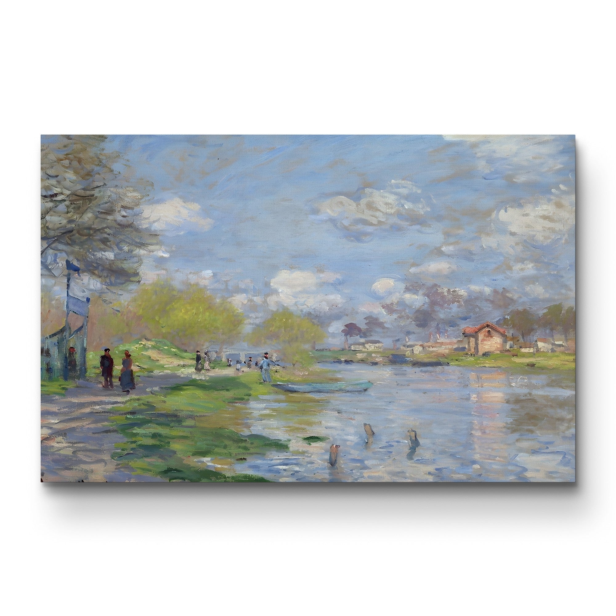 Spring by the Seine (Printemps sur les bords de la Seine), 1875 by Claude Monet