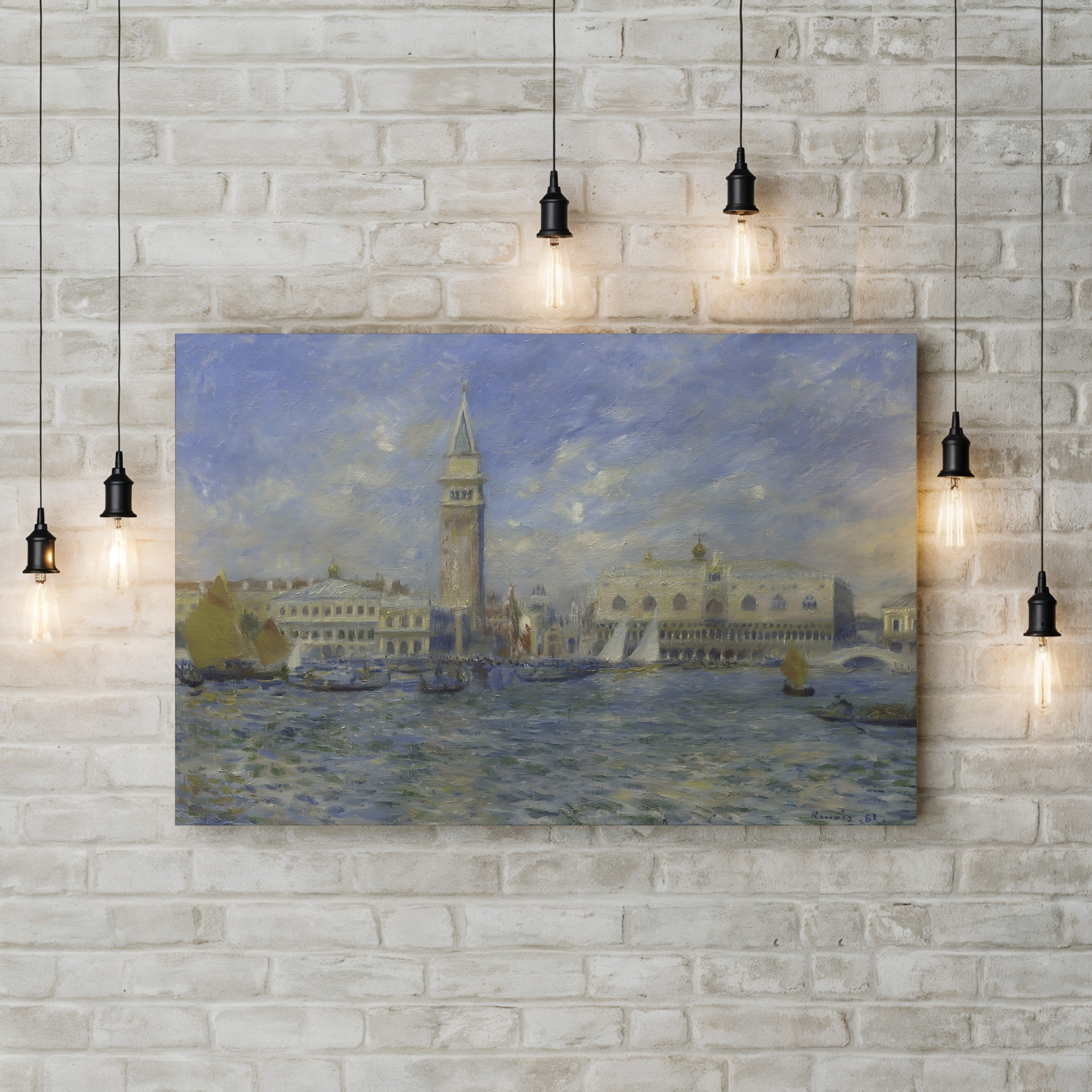 Venice, the Doge's Palace, 1881 – Pierre-Auguste Renoir Wall Art | Impressionist Venetian Canvas Print