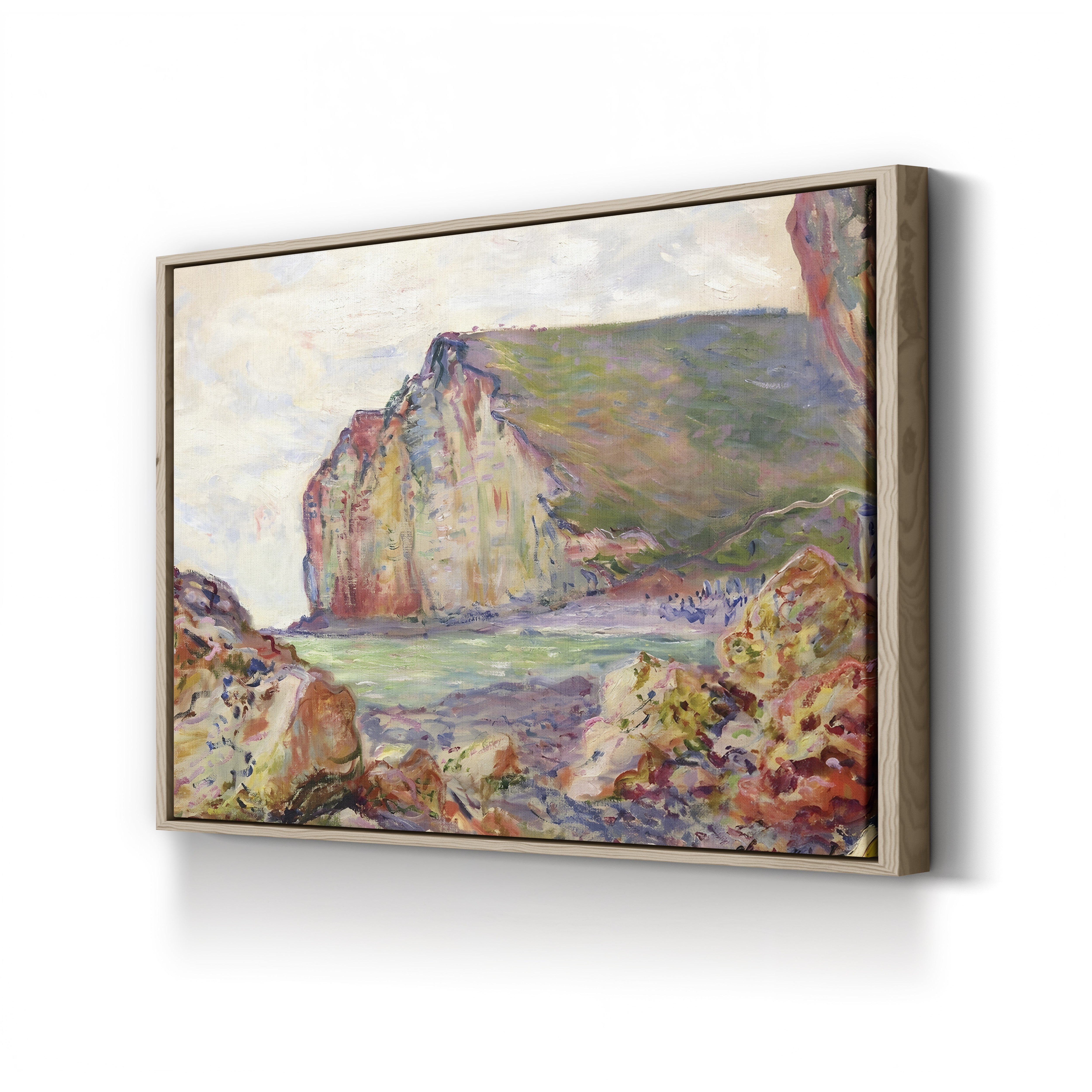 Falaises des Petites-Dalles – Claude Monet Wall Art | Impressionist Normandy Coastal Cliff Print