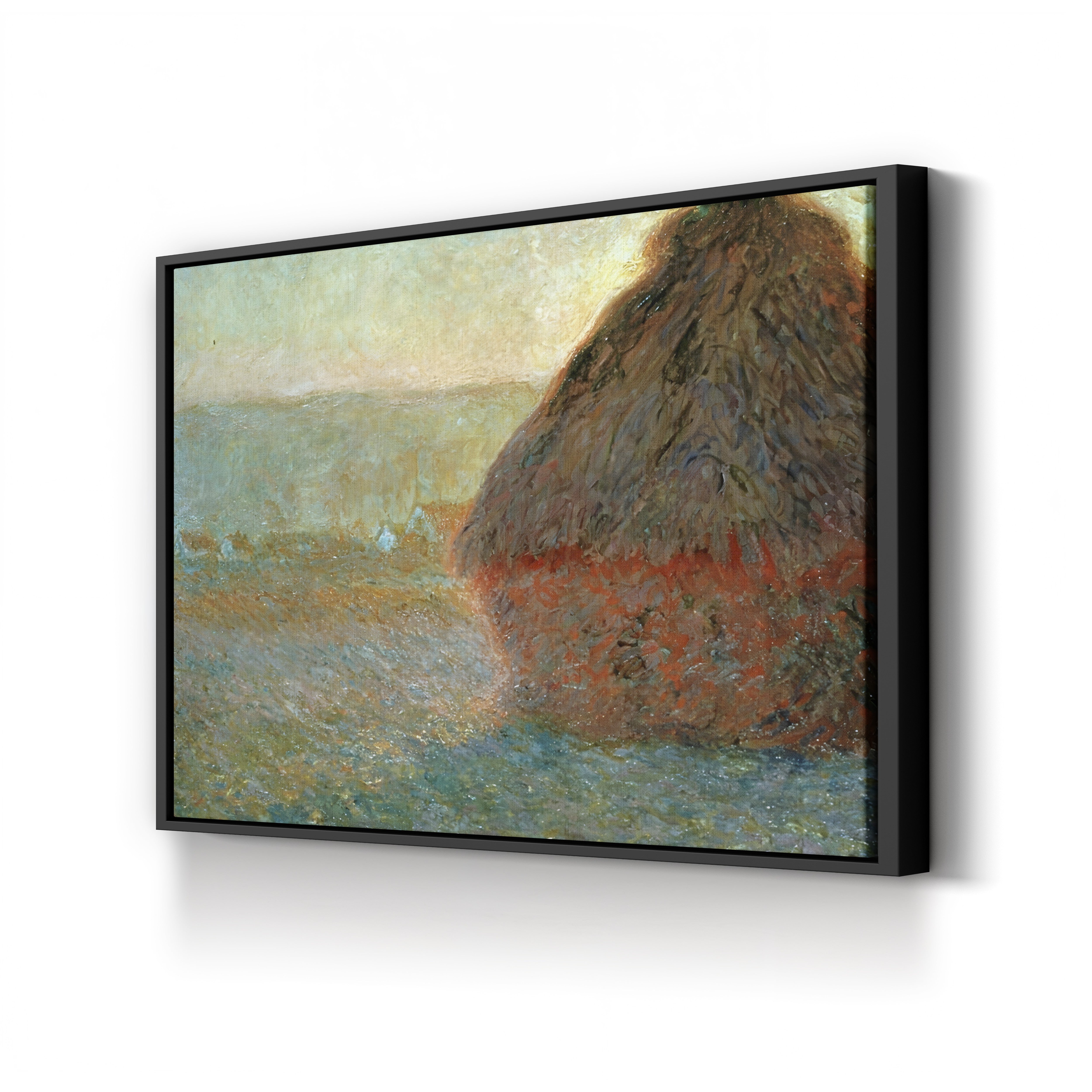 Haystack at Sunset – Claude Monet Wall Art | Iconic Meules Series Canvas Print