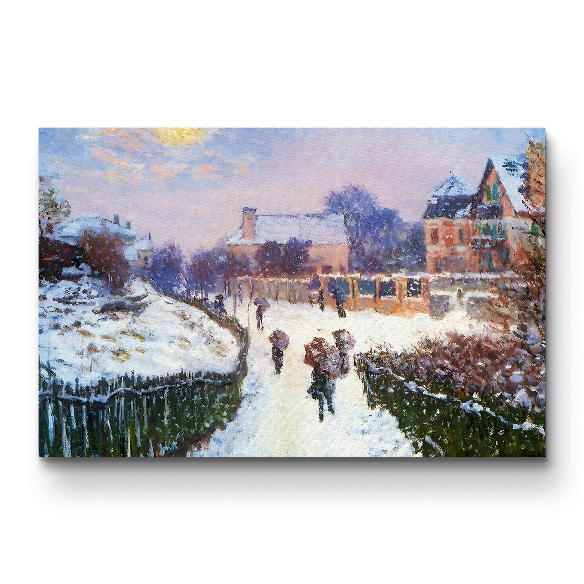 Boulevard Saint-Denis, Argenteuil – Claude Monet Wall Art | Impressionist Suburban Landscape Canvas Print