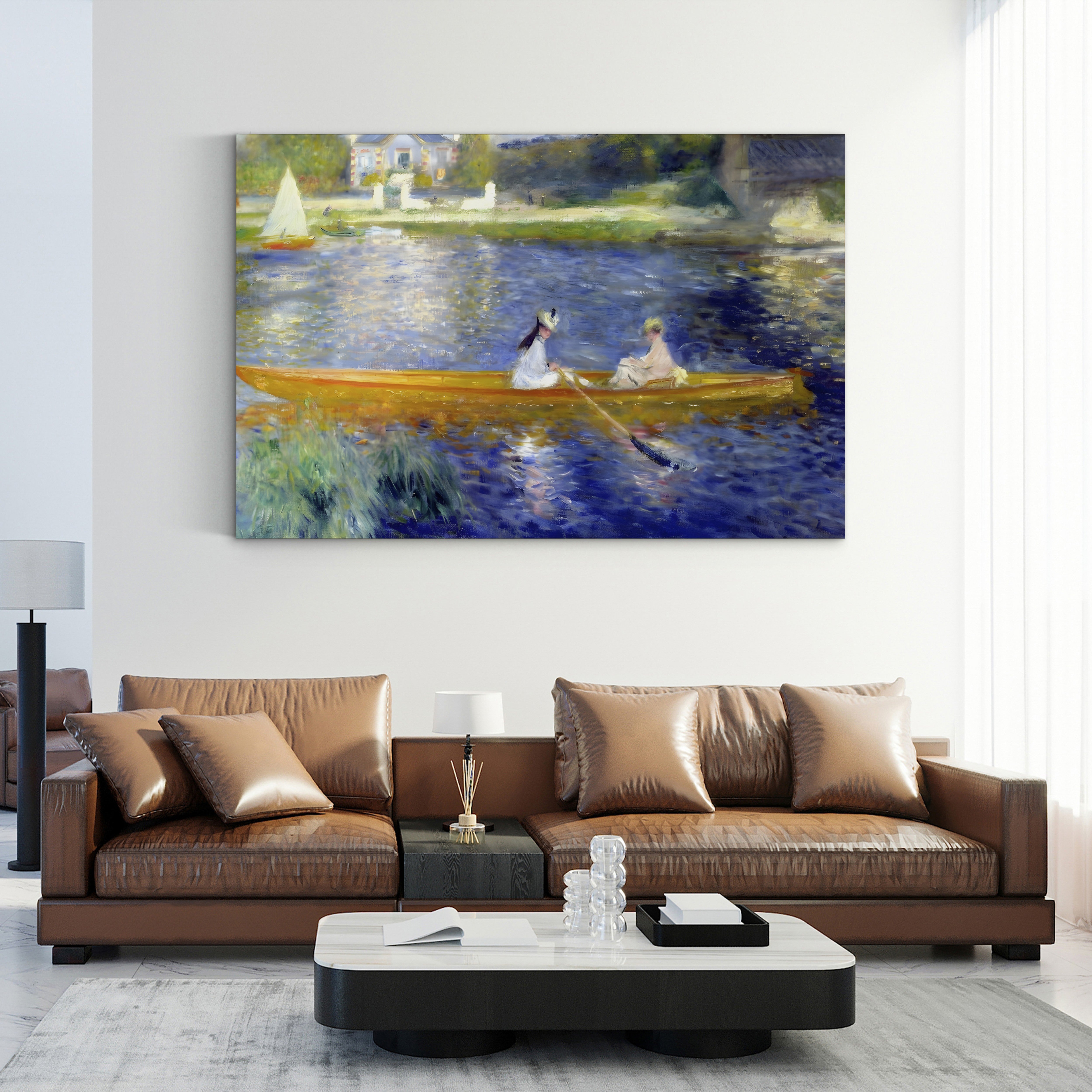 The Skiff (La Yole) – Pierre-Auguste Renoir Wall Art | Impressionist Boating Canvas Print
