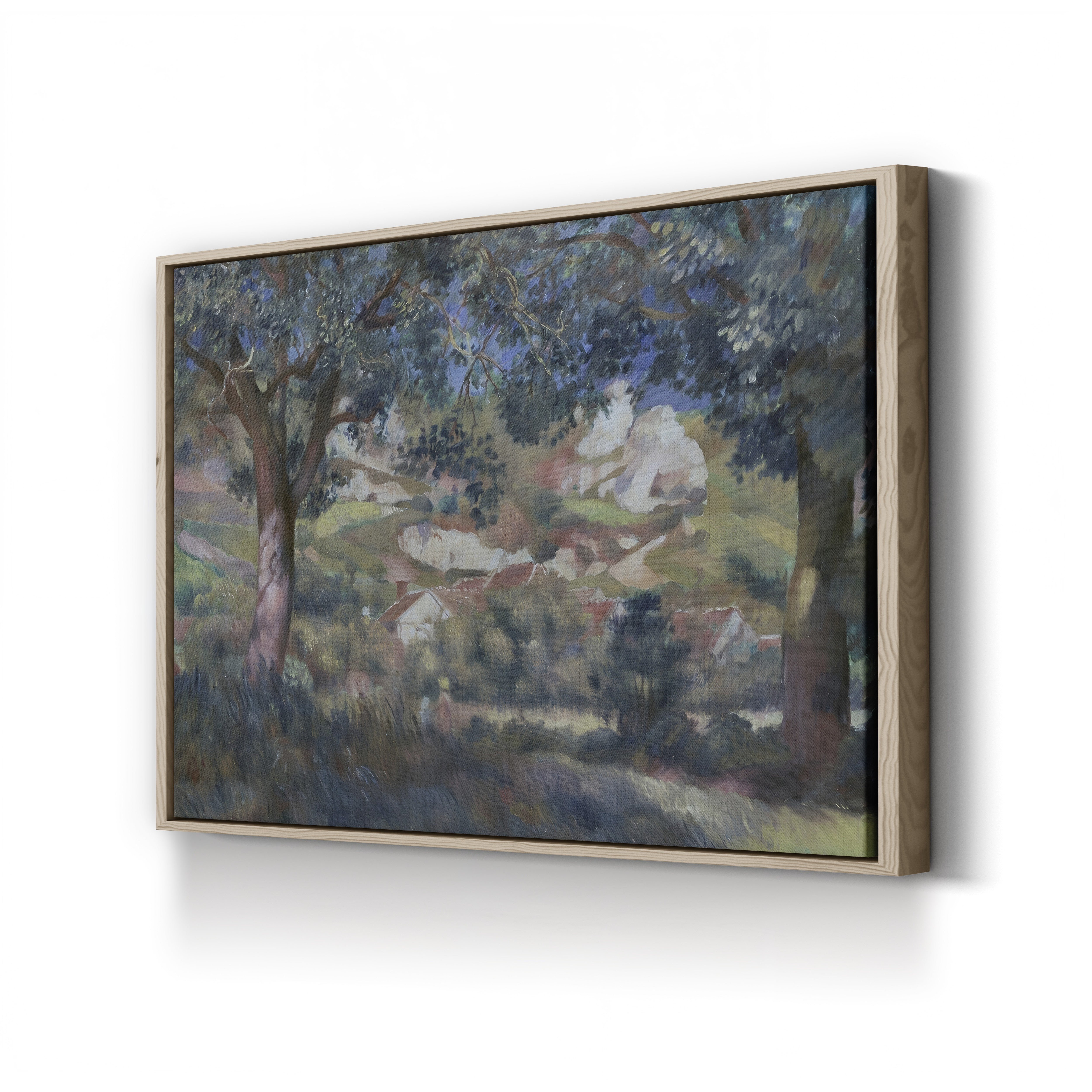 Landscape at La Roche-Guyon, 1887 – Pierre-Auguste Renoir Wall Art | Impressionist Landscape Canvas Print