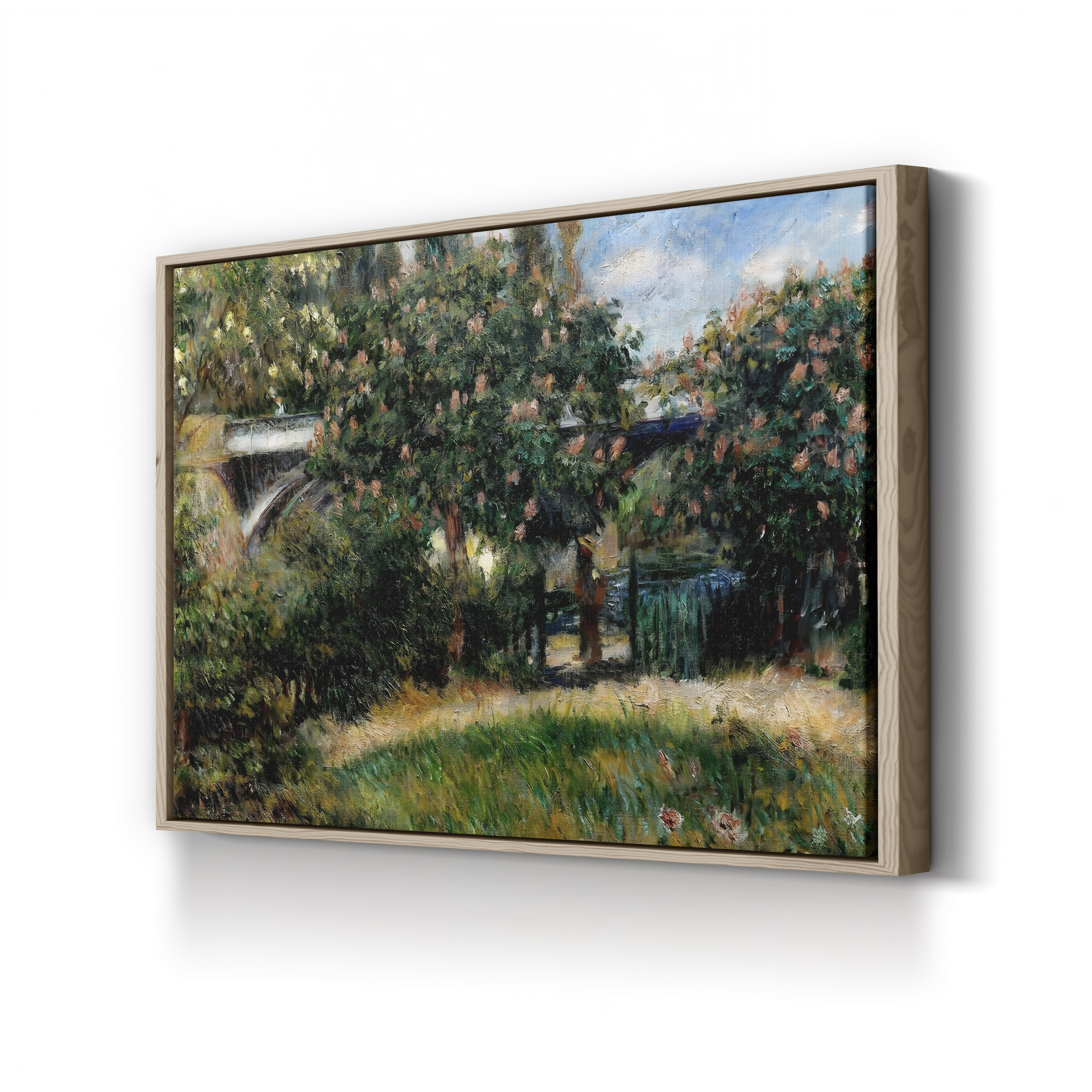 Railway Bridge at Chatou, 1881 – Renoir Wall Art | Impressionist Canvas