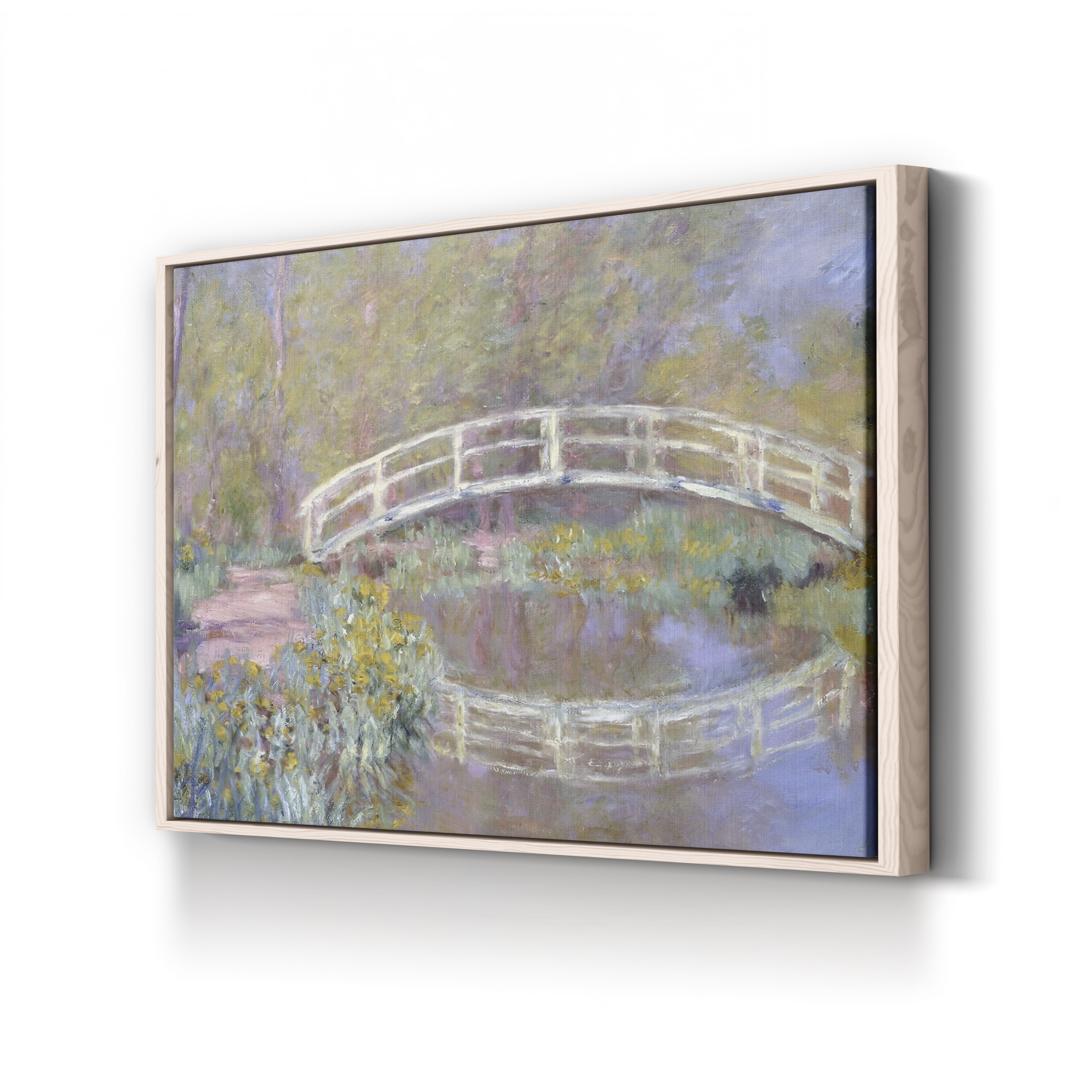 The Bridge in Monet's Garden, 1895-96 – Claude Monet Wall Art | Late Impressionist Japanese Footbridge Canvas Print