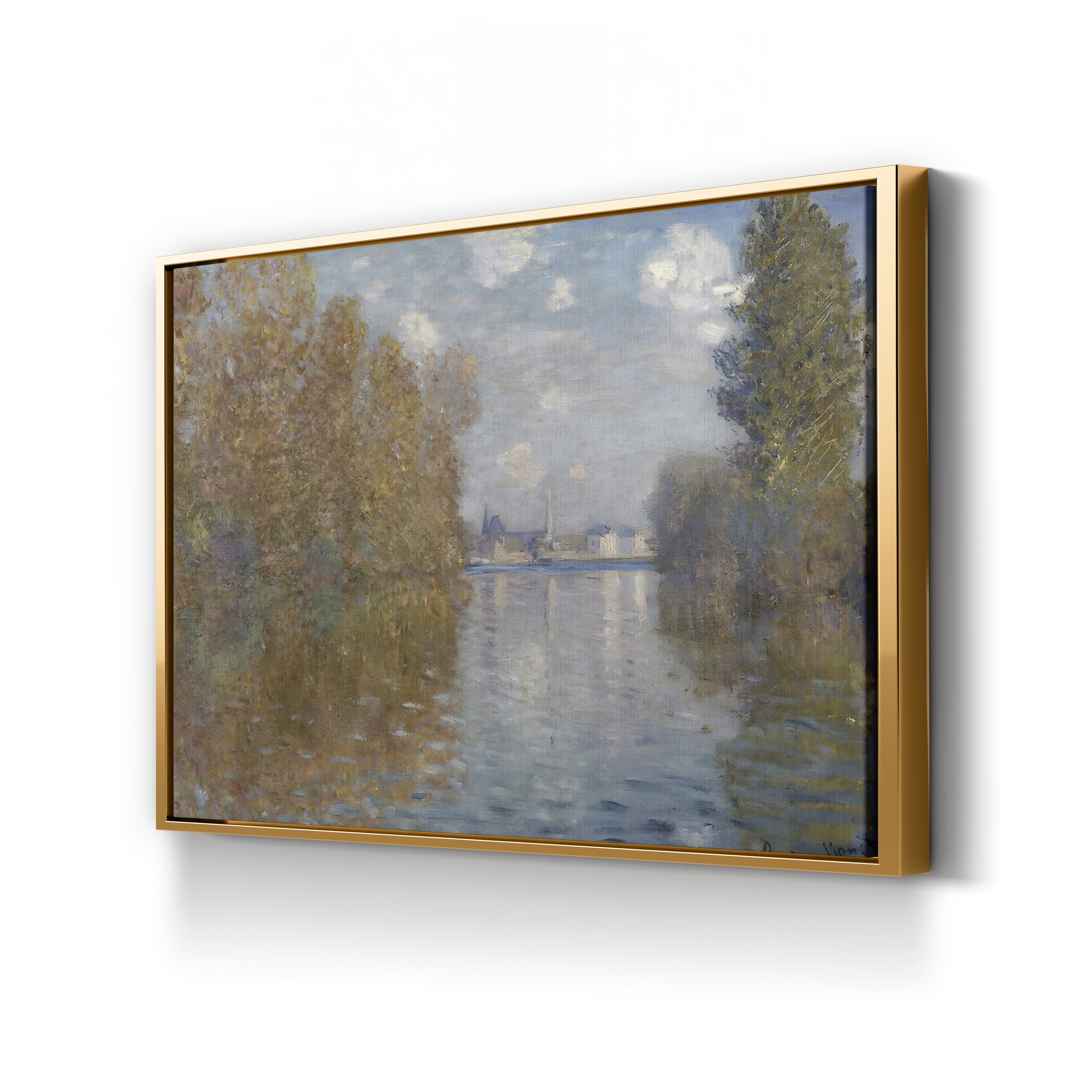 Autumn Effect at Argenteuil, 1873 – Claude Monet Wall Art | Impressionist Autumn Landscape Canvas Print