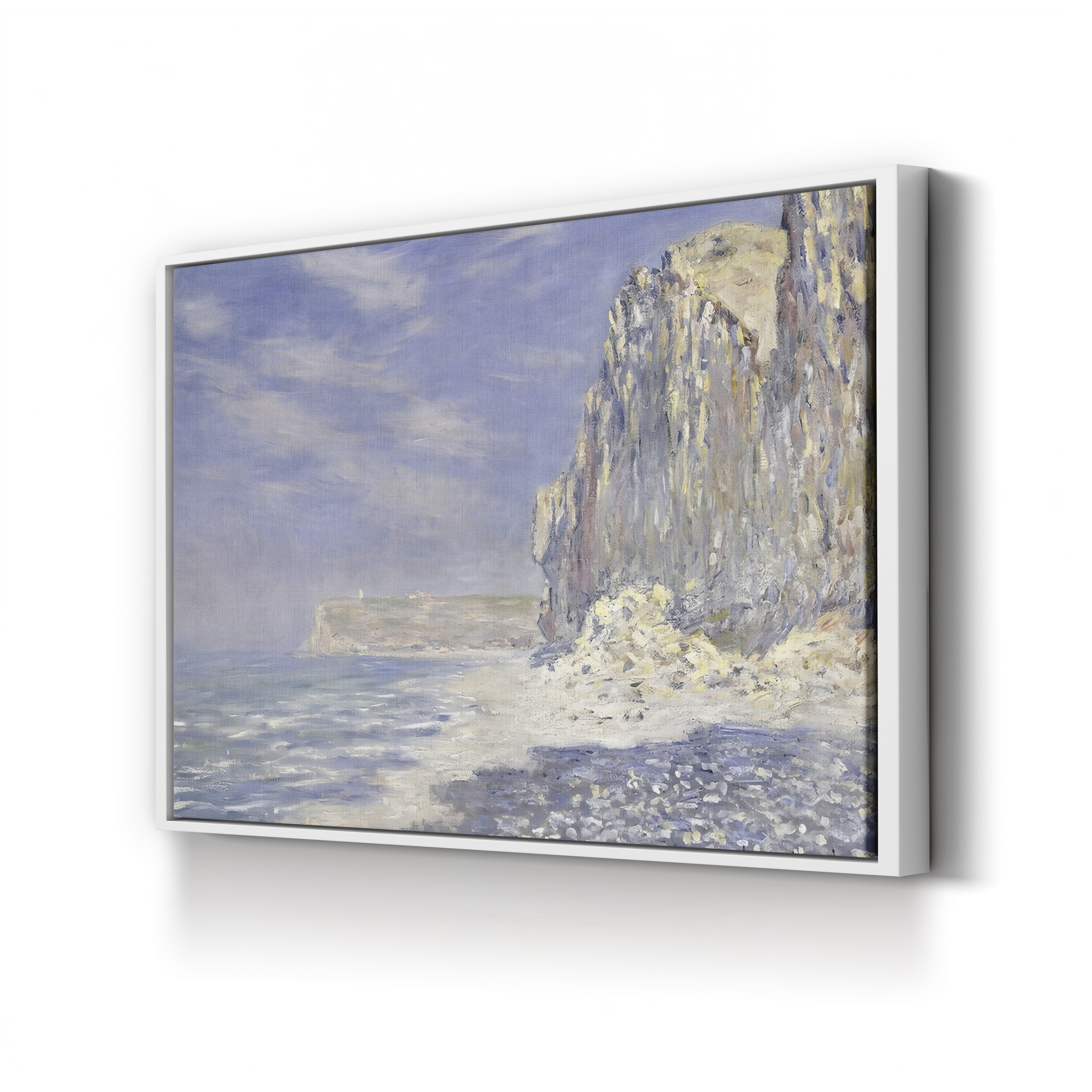 Cliffs Near Fécamp, 1881 – Claude Monet Wall Art | Impressionist Normandy Coastal Canvas Print