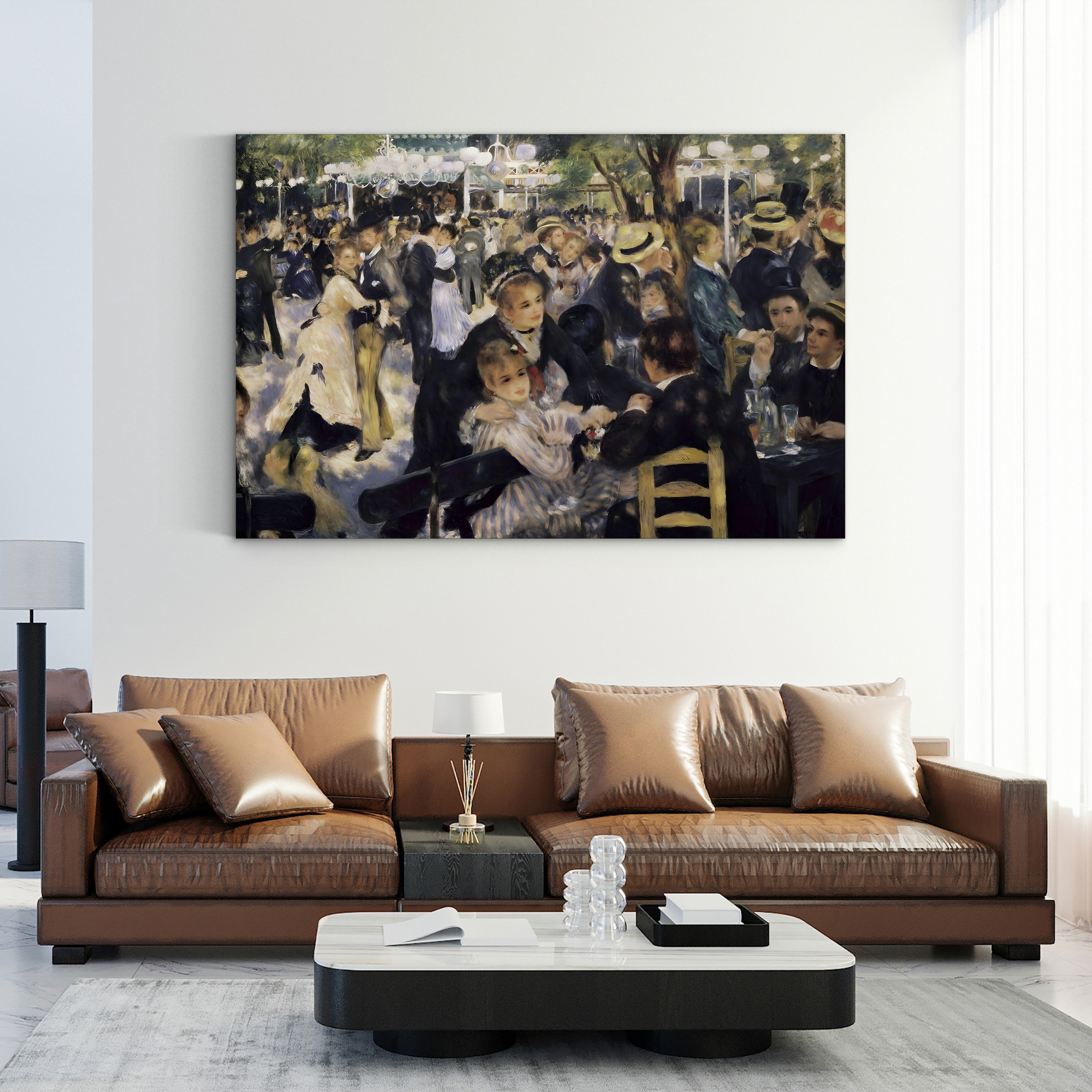 Bal du moulin de la Galette, 1876 – Pierre-Auguste Renoir Wall Art | Impressionist Parisian Canvas Print