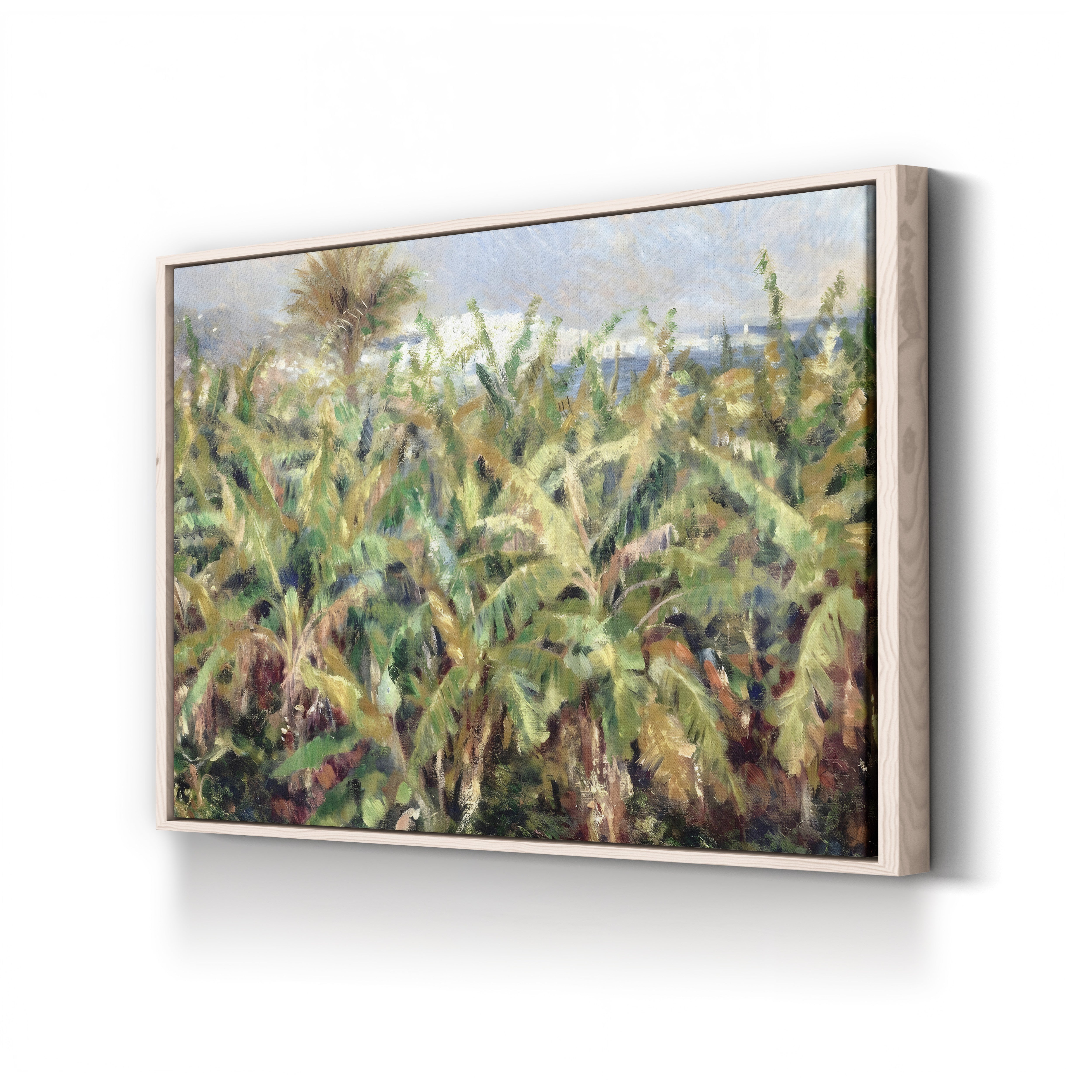 Field of Banana Trees, 1881 – Pierre-Auguste Renoir Wall Art | Impressionist Tropical Canvas Print