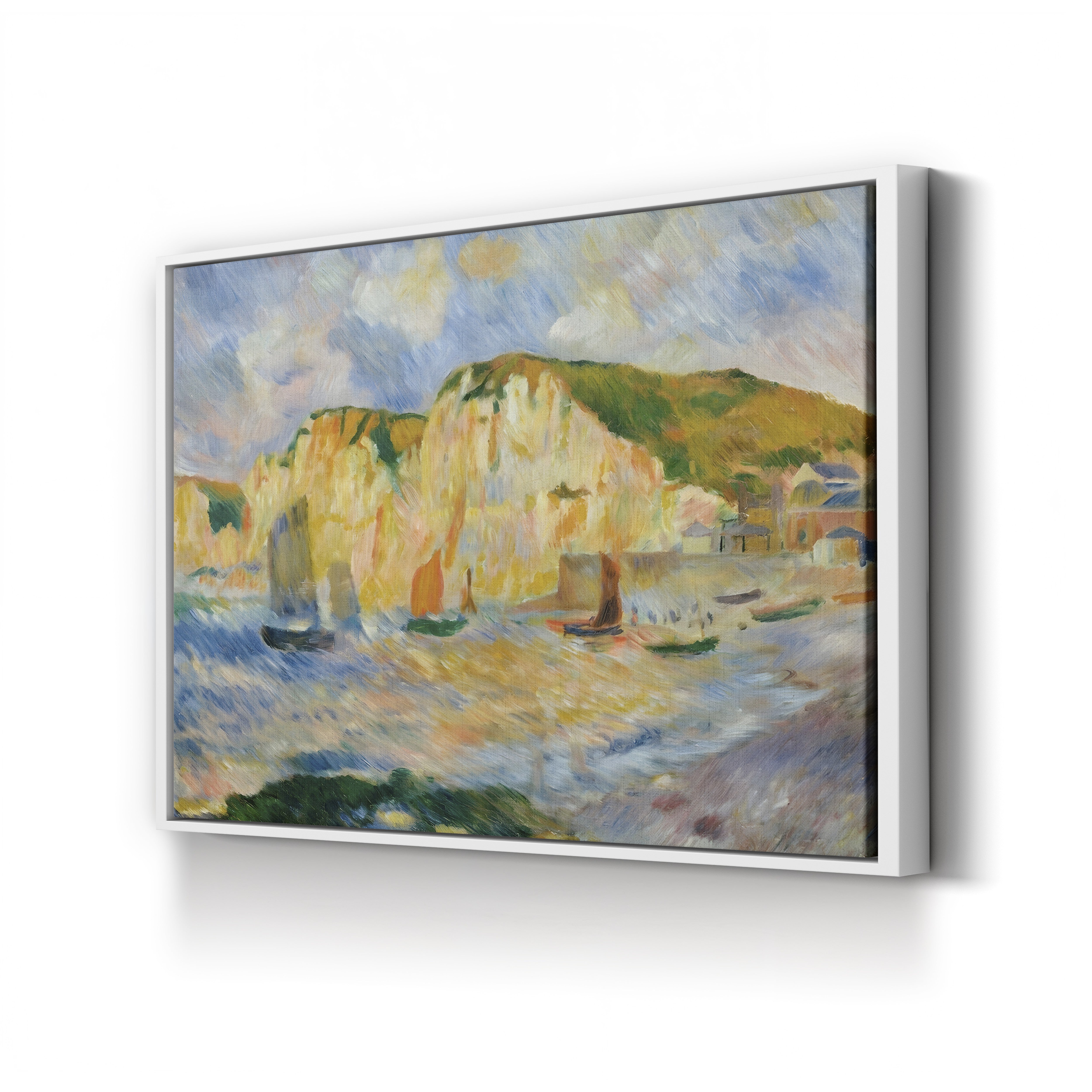 Sea and Cliffs – Renoir Wall Art | Impressionist Seascape Canvas Print