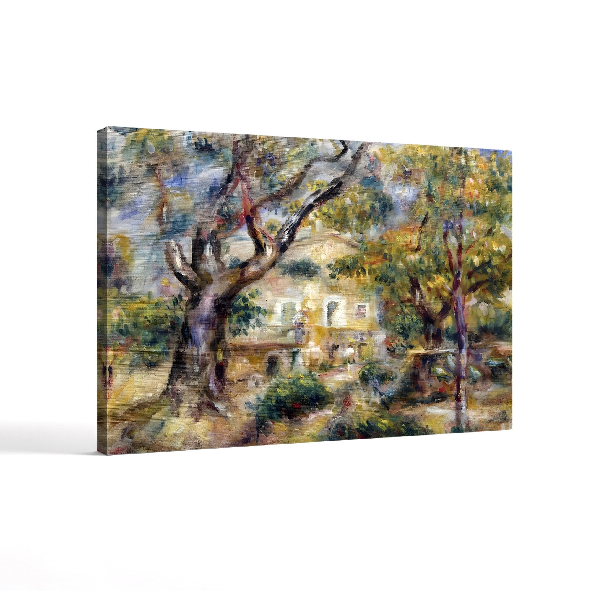 The Farm at Les Collettes, Cagnes – Pierre-Auguste Renoir Wall Art | Impressionist Provençal Canvas Print