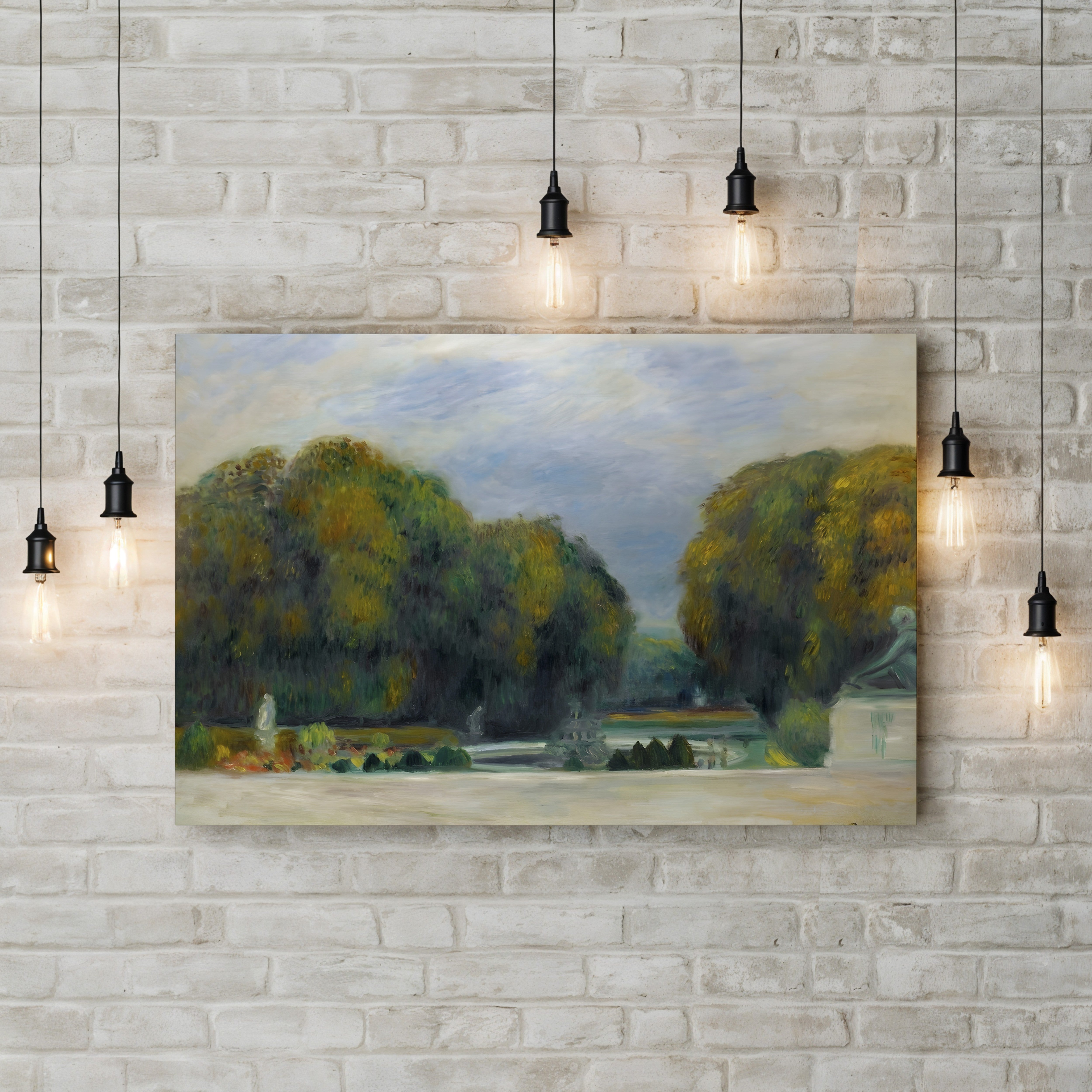 Versailles – Pierre-Auguste Renoir Wall Art | Impressionist Garden Canvas Print