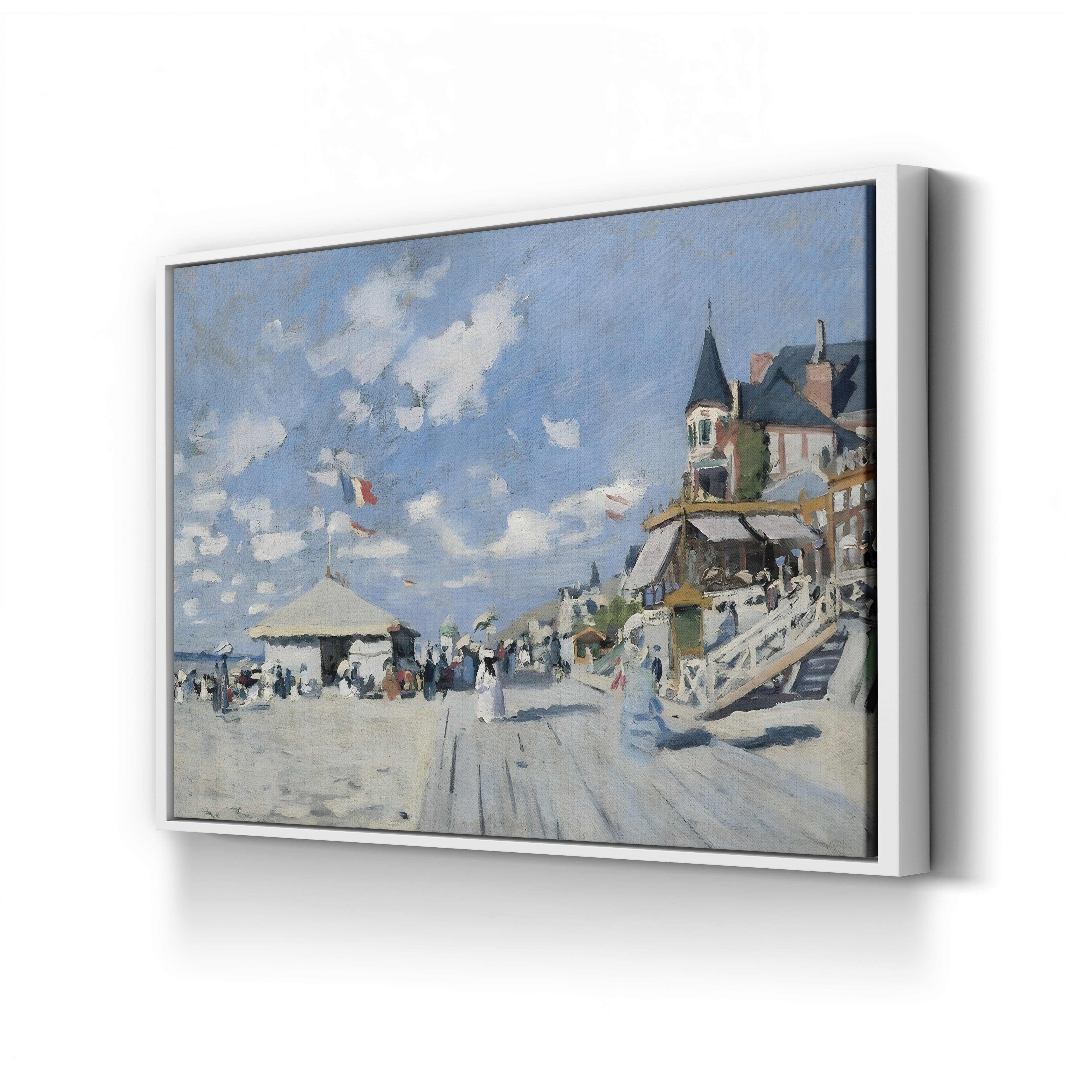 The Boardwalk at Trouville (Sur les planches de Trouville), 1870 by Claude Monet