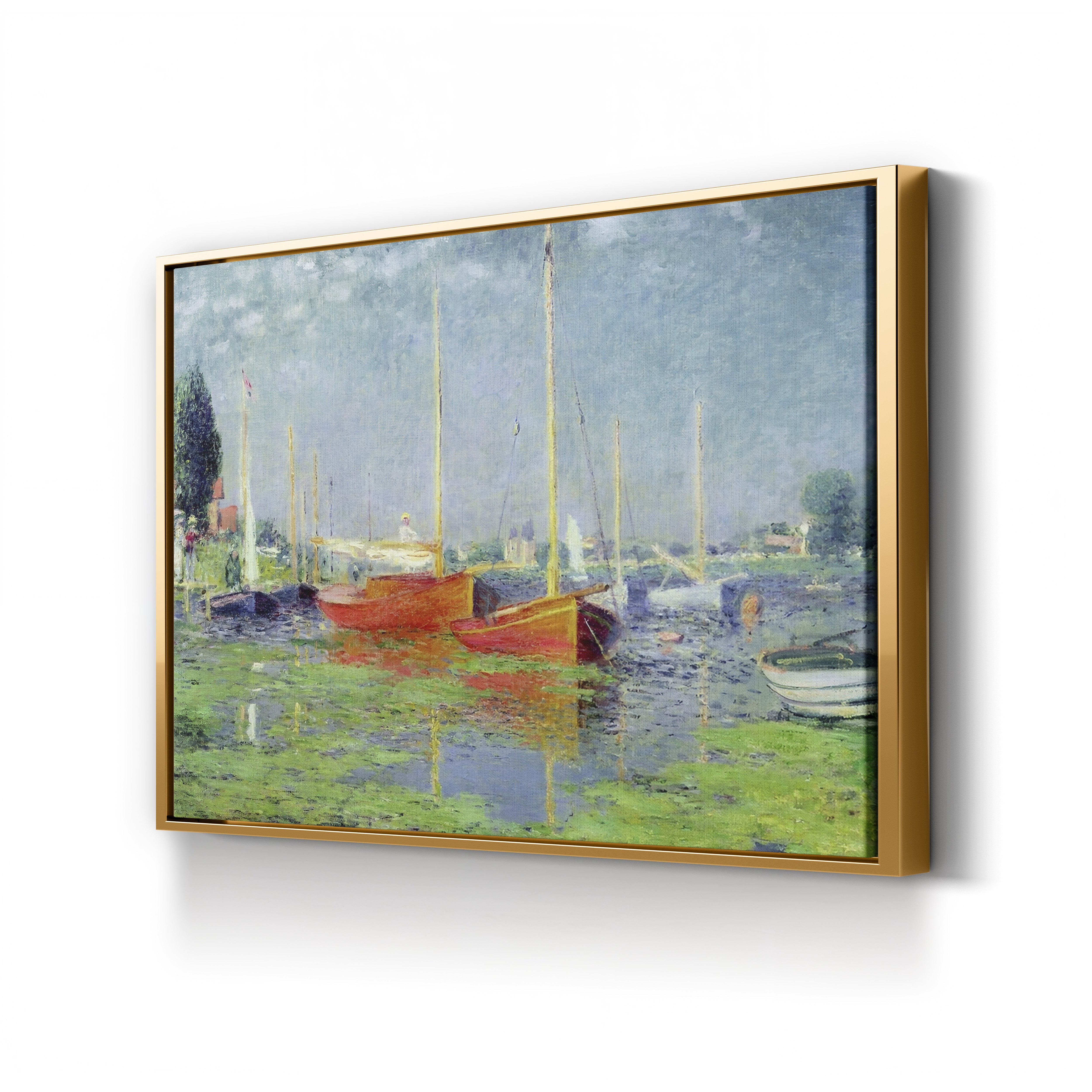 Argenteuil, 1875 – Claude Monet Wall Art | Impressionist Seine Landscape Canvas Print