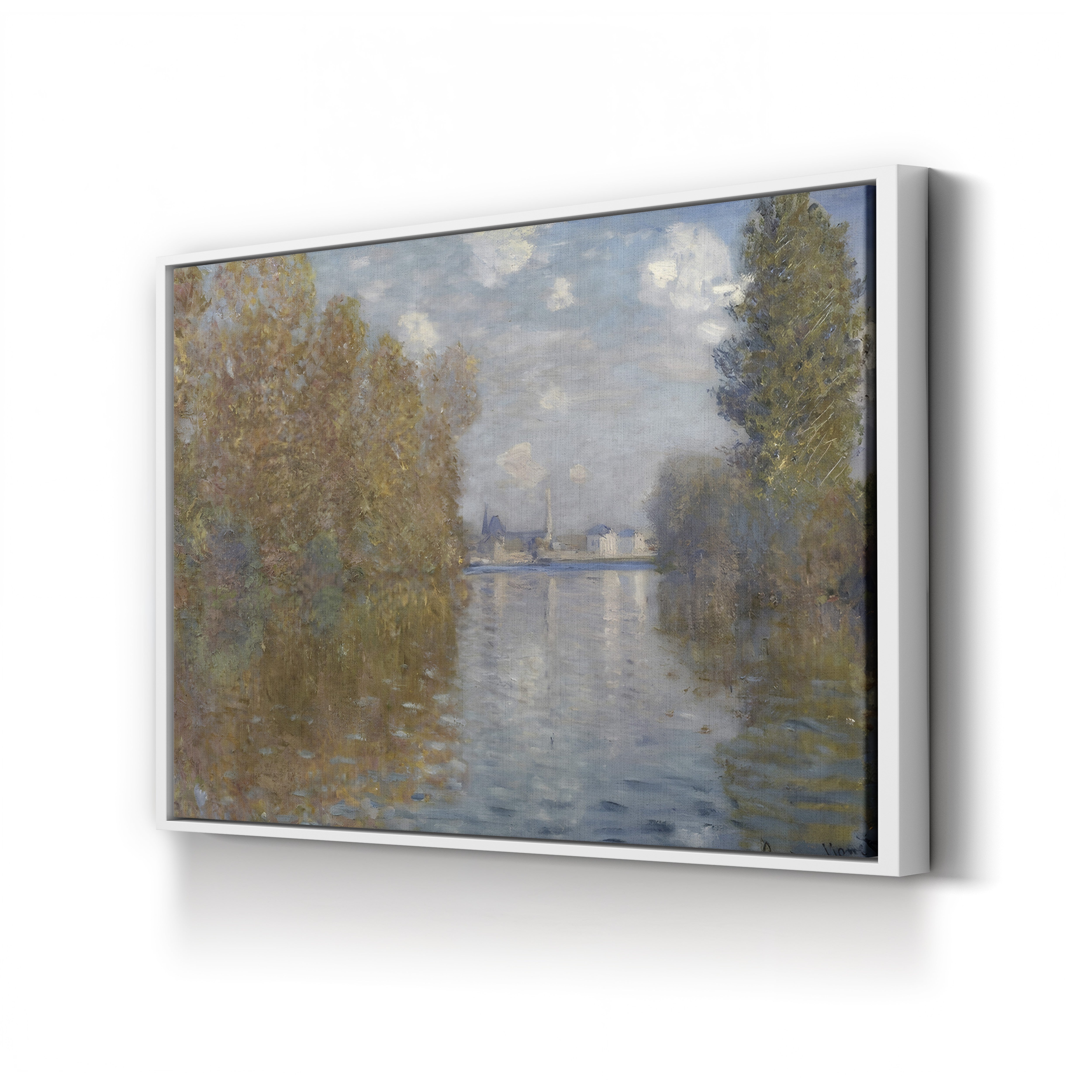 Autumn Effect at Argenteuil, 1873 – Claude Monet Wall Art | Impressionist Autumn Landscape Canvas Print