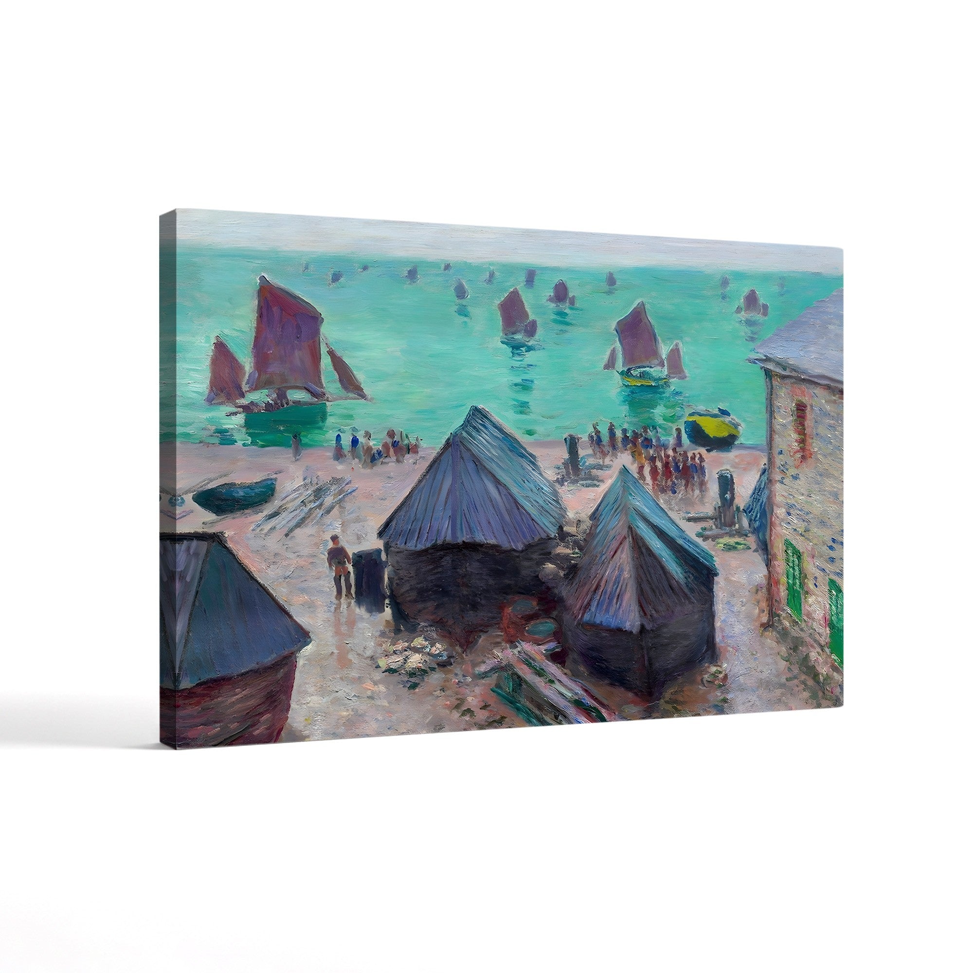 The Departure of the Boats, Étretat (Le Départ des bateaux, Étretat), 1885 by Claude Monet