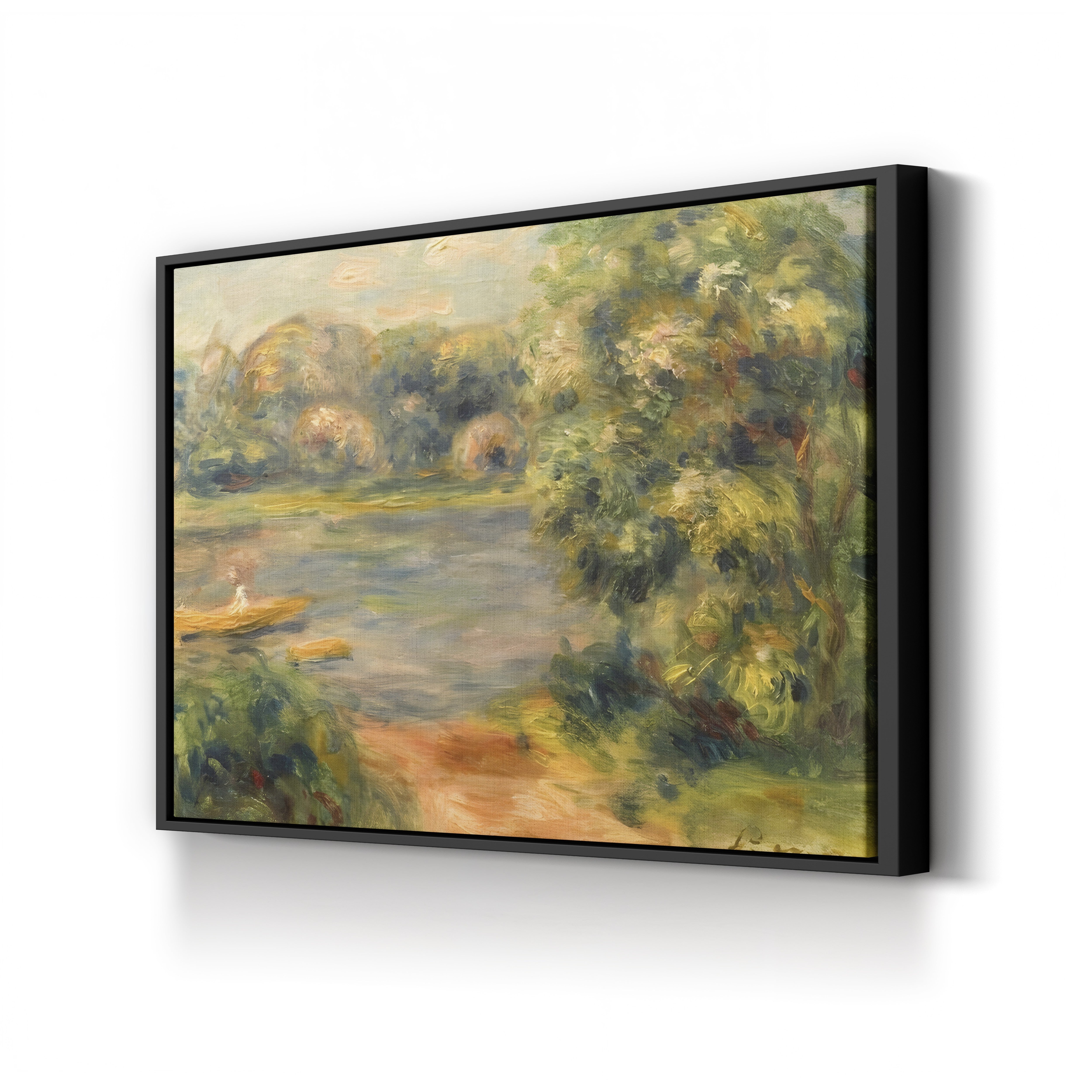 The Boat on the Lake, 1901 – Pierre-Auguste Renoir Wall Art | Impressionist Landscape Canvas Print