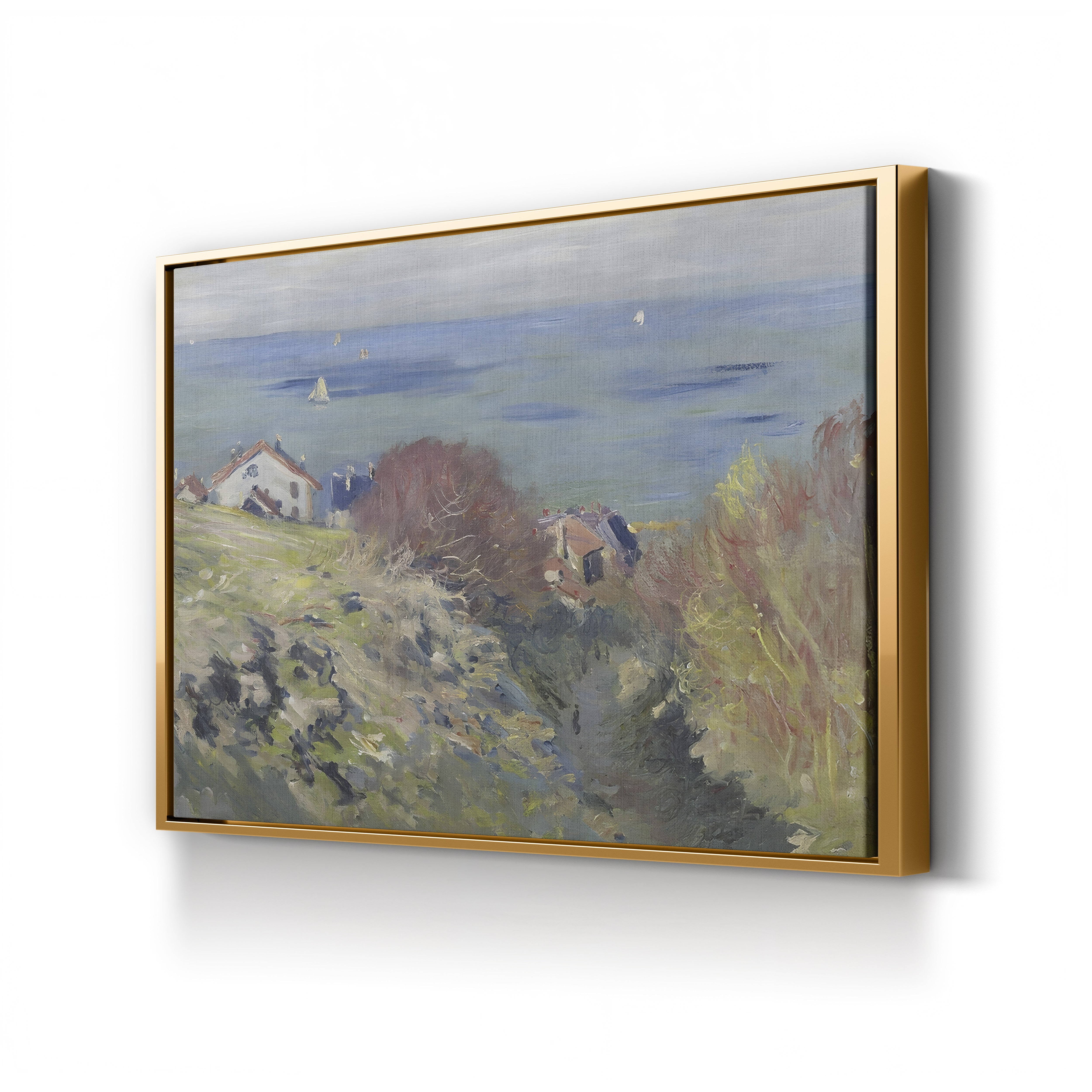 Houses on the Cliff at Pourville by Claude Monet