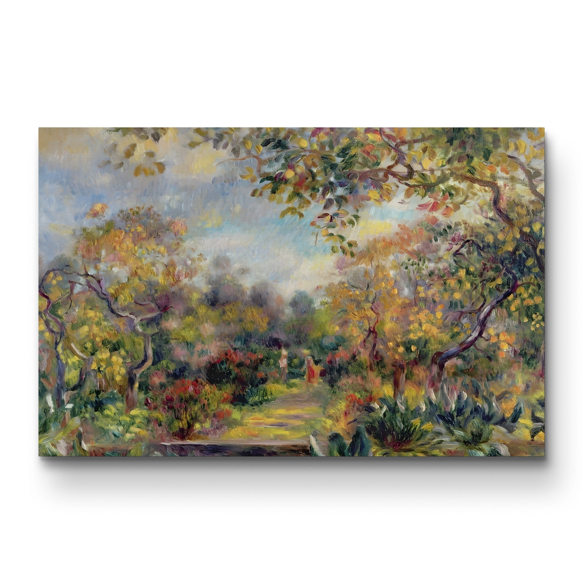 Landscape at Beaulieu, c. 1893 – Pierre-Auguste Renoir Wall Art | Impressionist Coastal Canvas Print