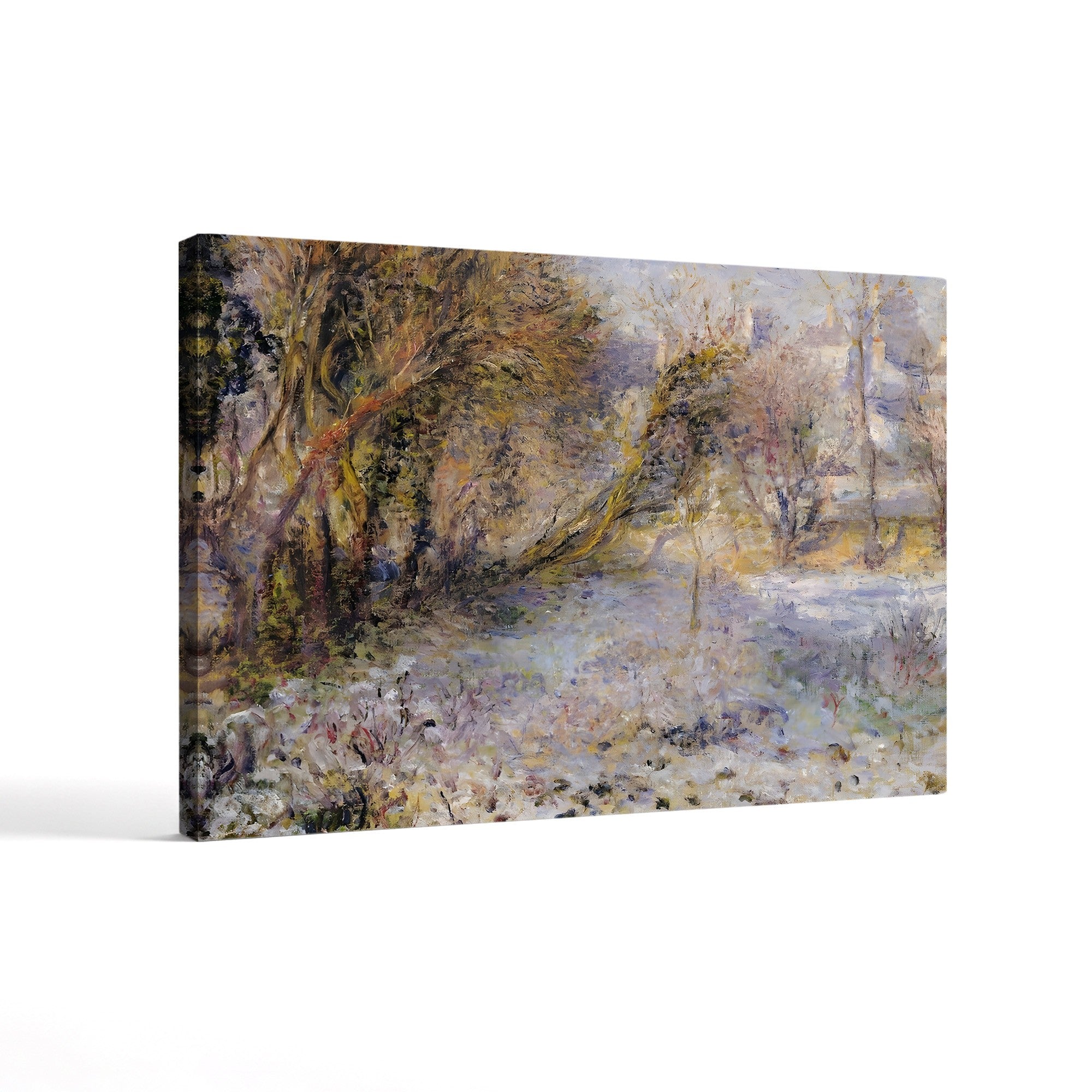 Snowy Landscape – Renoir Wall Art | Impressionist Winter Canvas Print