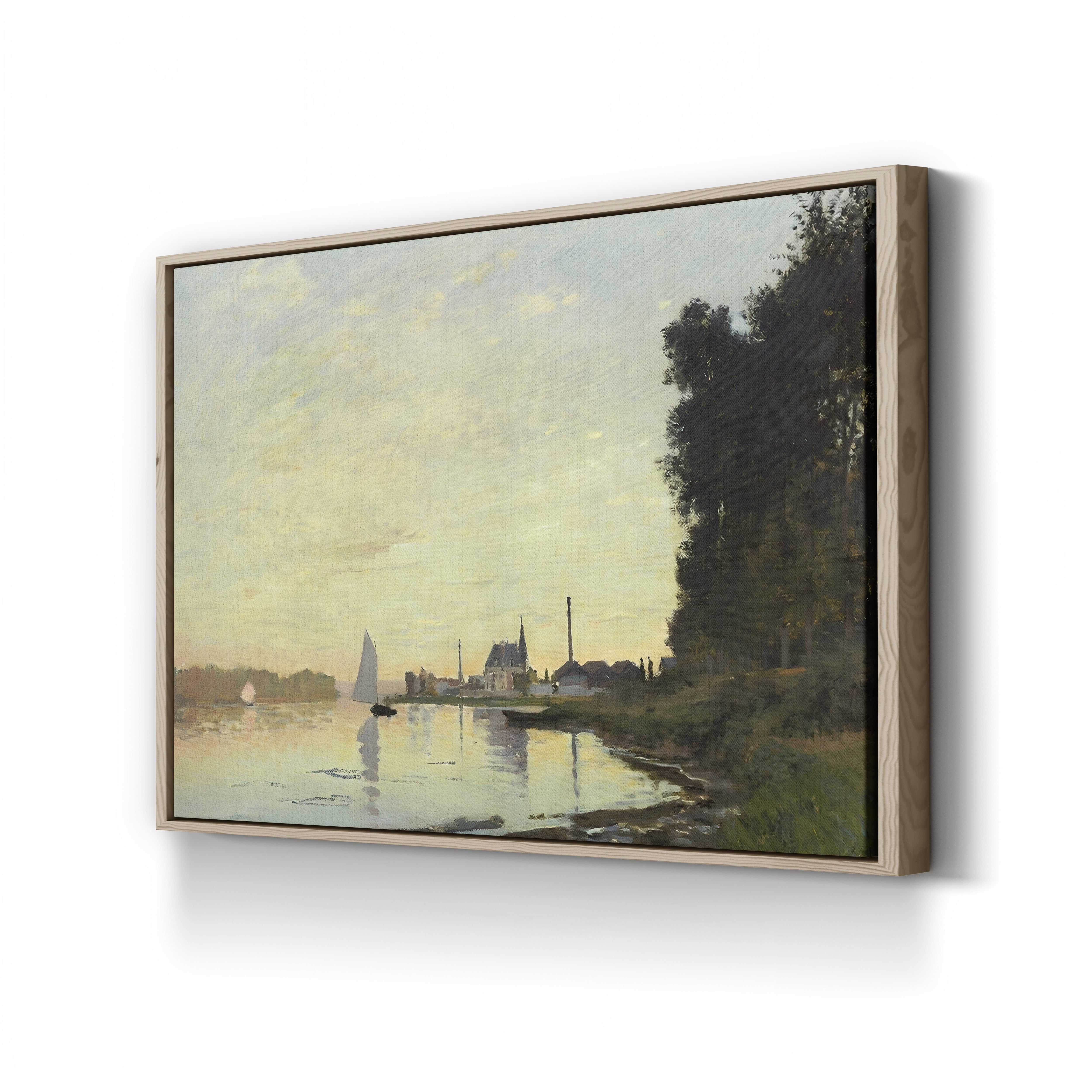 Argenteuil, Late Afternoon, 1872 – Claude Monet Wall Art | Early Impressionist Seine Canvas Print