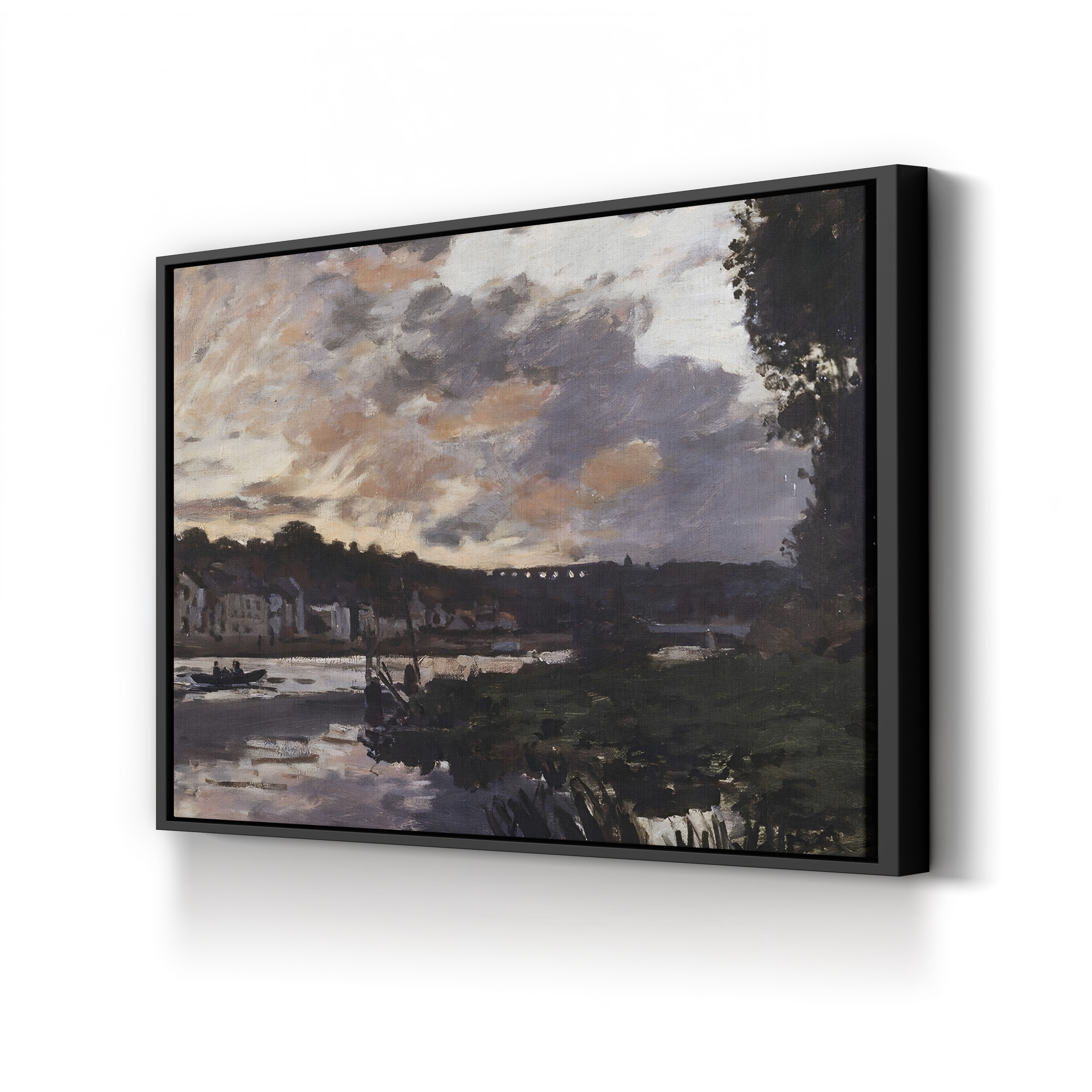 The Seine at Bougival in the Evening, 1869 by Claude Monet