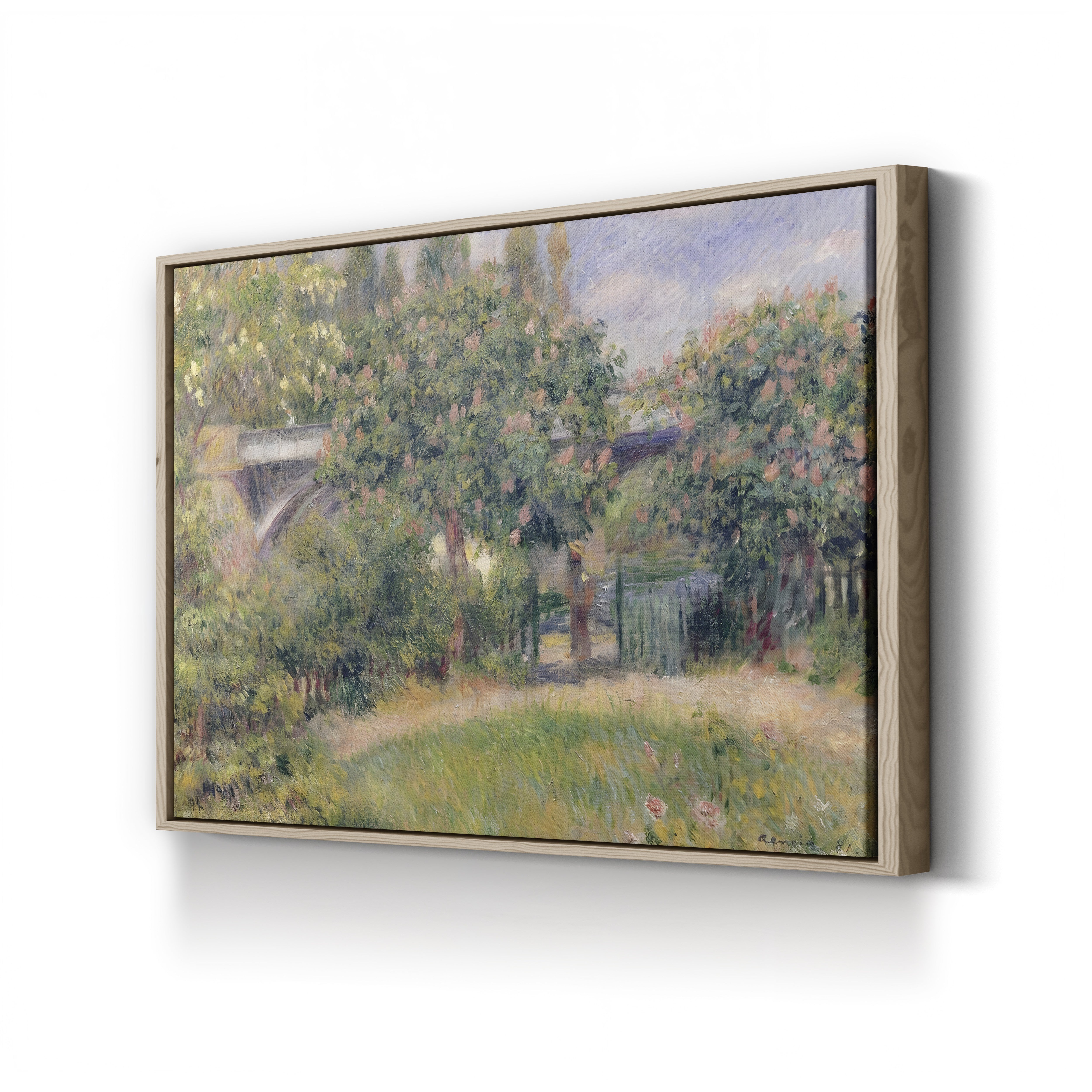 Railway Bridge at Chatou, 1881 – Renoir Wall Art | Impressionist Canvas