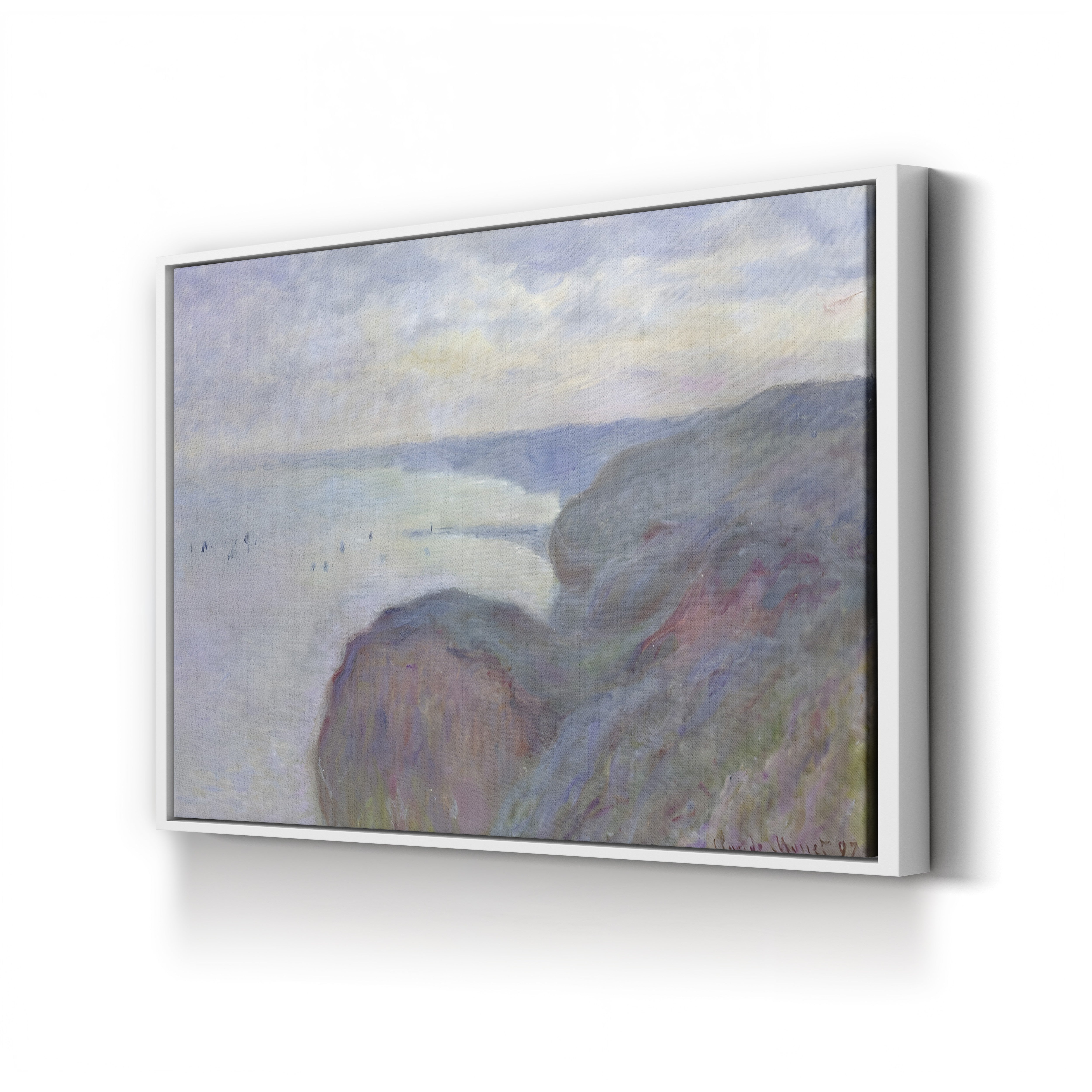 Cliffs Near Dieppe, 1897 – Claude Monet Wall Art | Late Impressionist Norman Coast Canvas Print