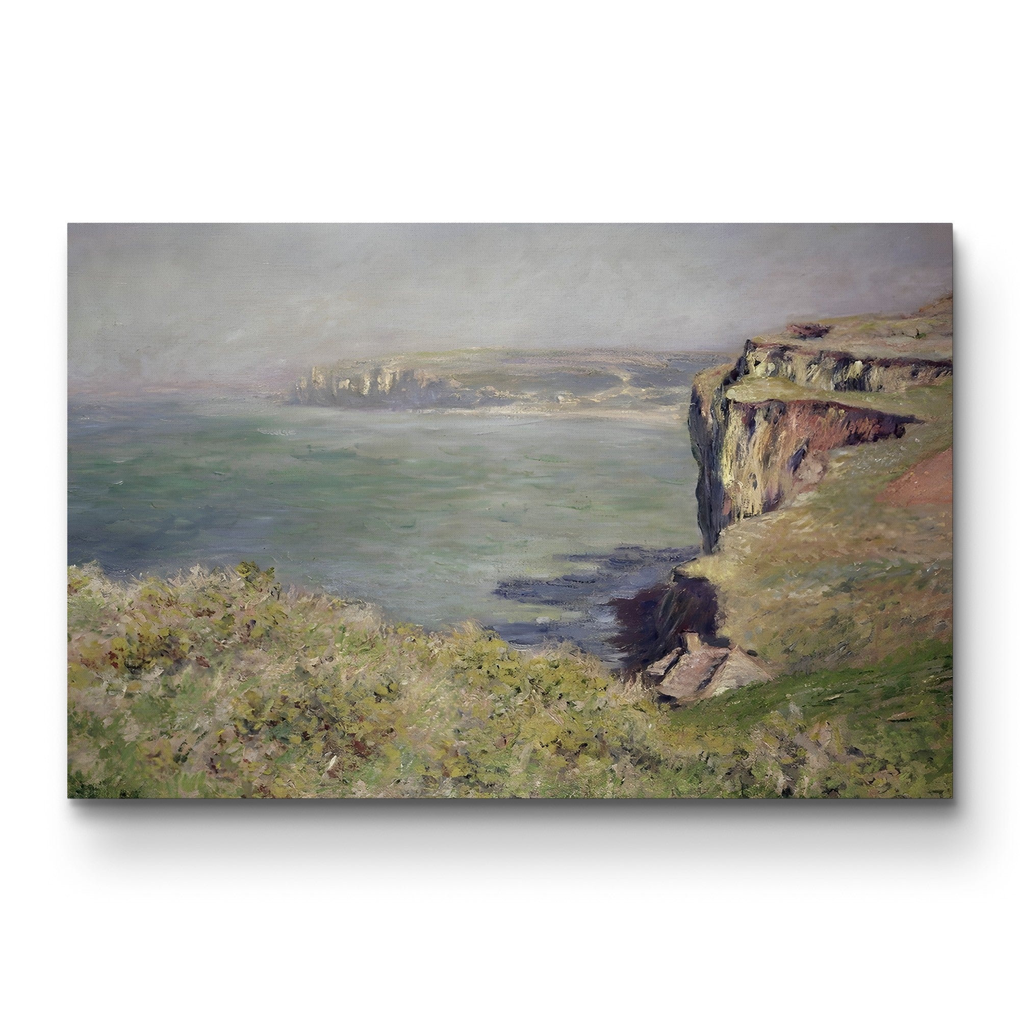 Cliff at Varengeville, 1882 – Claude Monet Wall Art | Impressionist Norman Clifftop Canvas Print