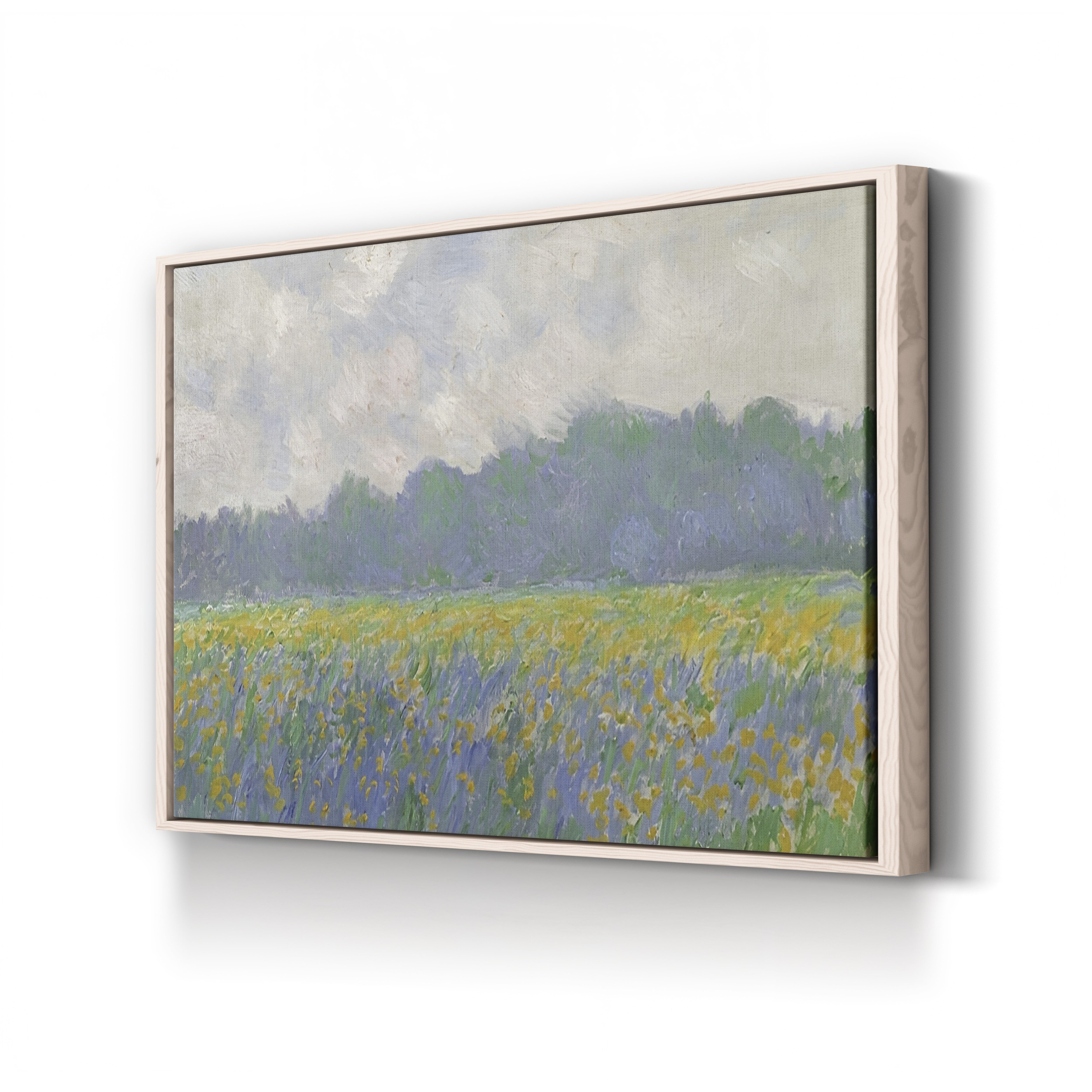 Field of Yellow Irises at Giverny, 1887 – Claude Monet Wall Art | Impressionist Floral Field Canvas Print