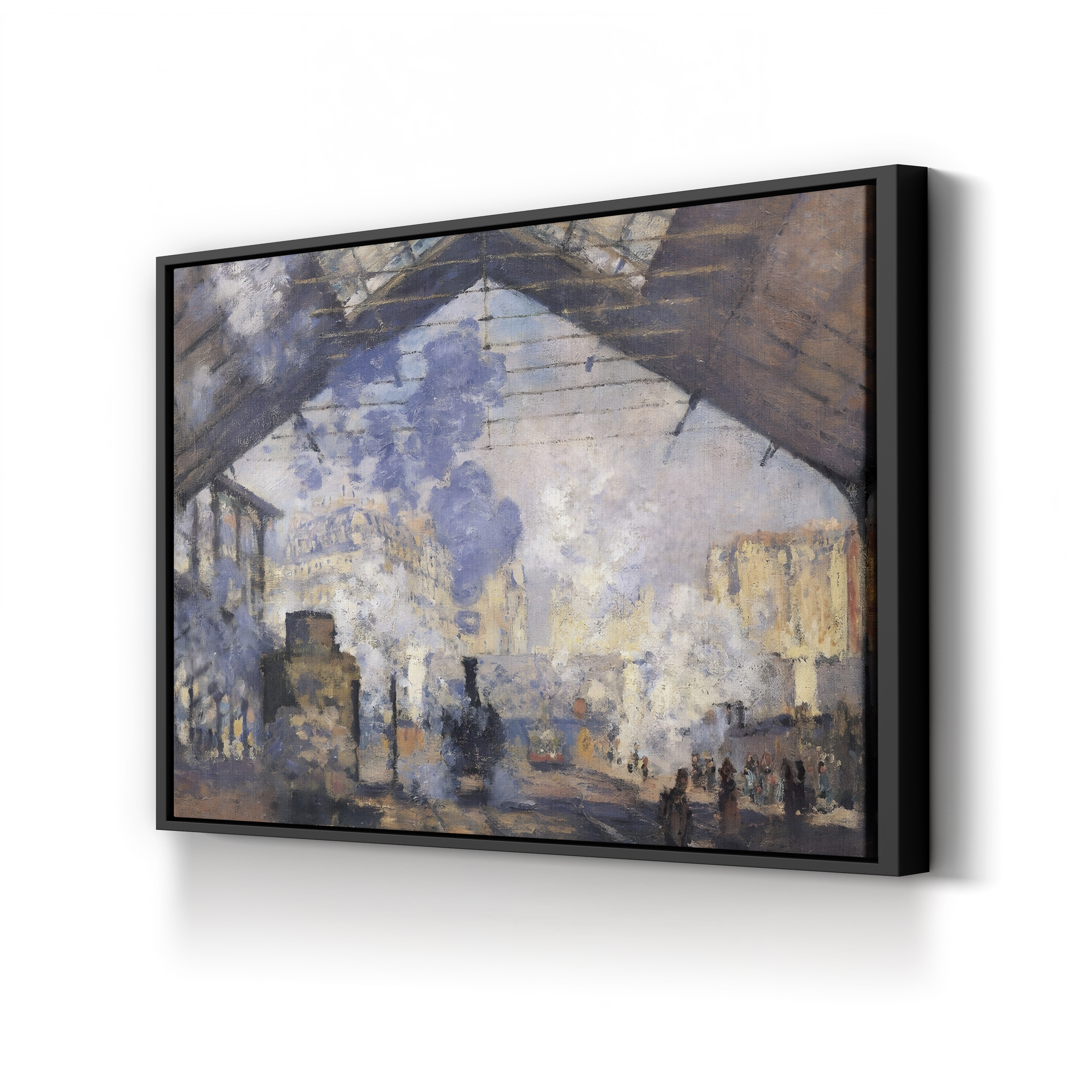 La Gare Saint-Lazare – Claude Monet Wall Art | Impressionist Railway Station Canvas Print
