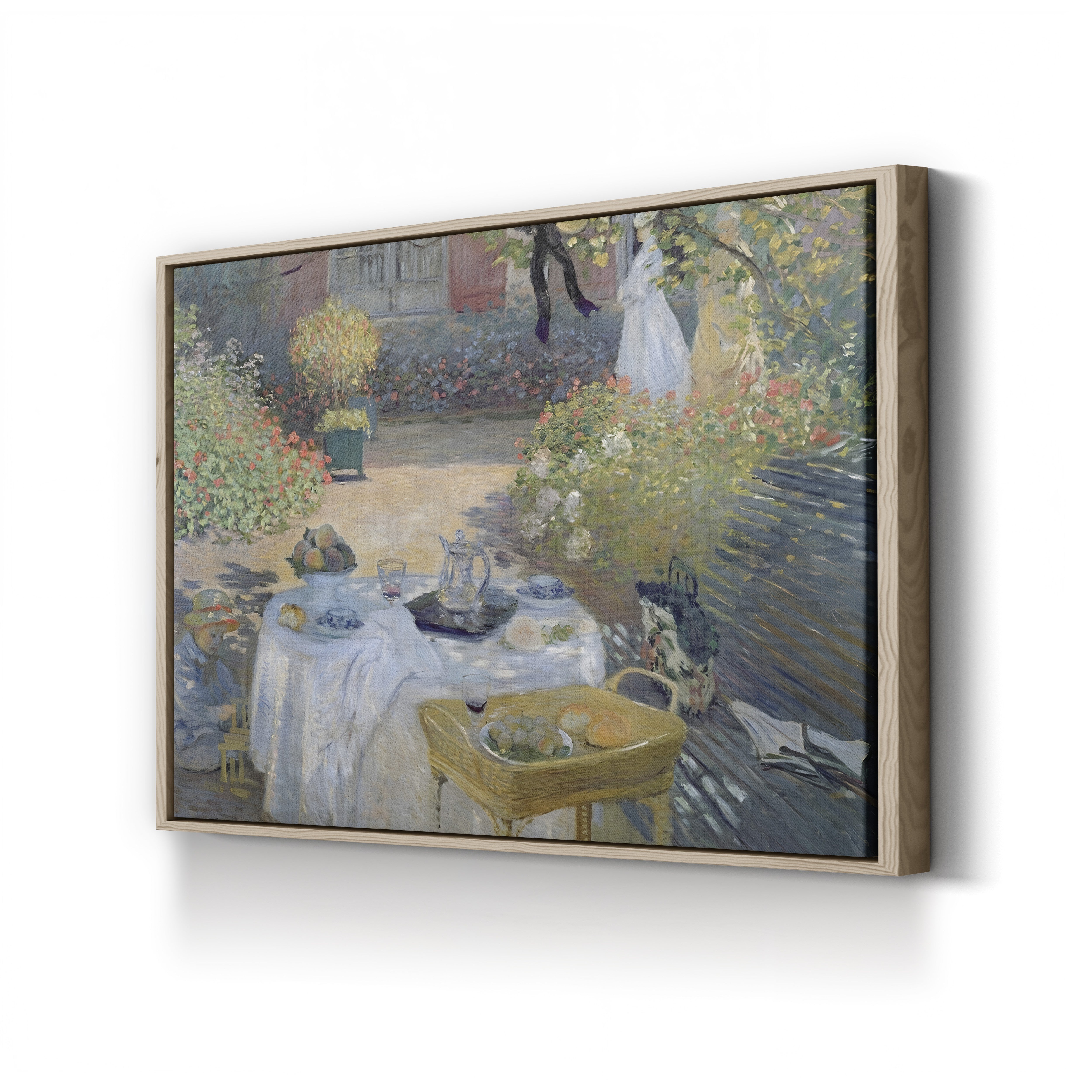 The Luncheon: Monet’s Garden at Argenteuil (Le Déjeuner, panneau décoratif), 1873 by Claude Monet
