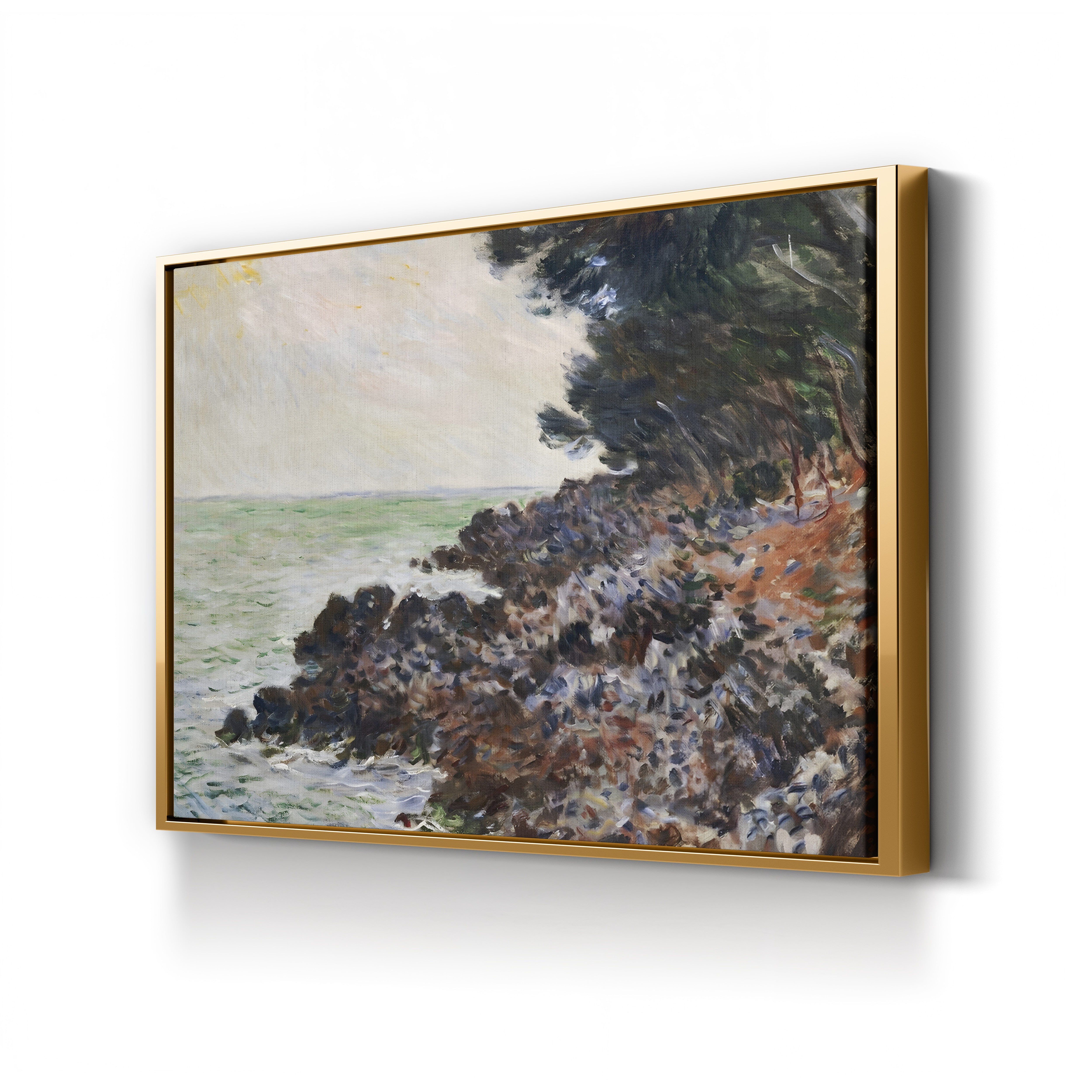 Cap Martin – Claude Monet Wall Art | Impressionist Mediterranean Coast Canvas Print