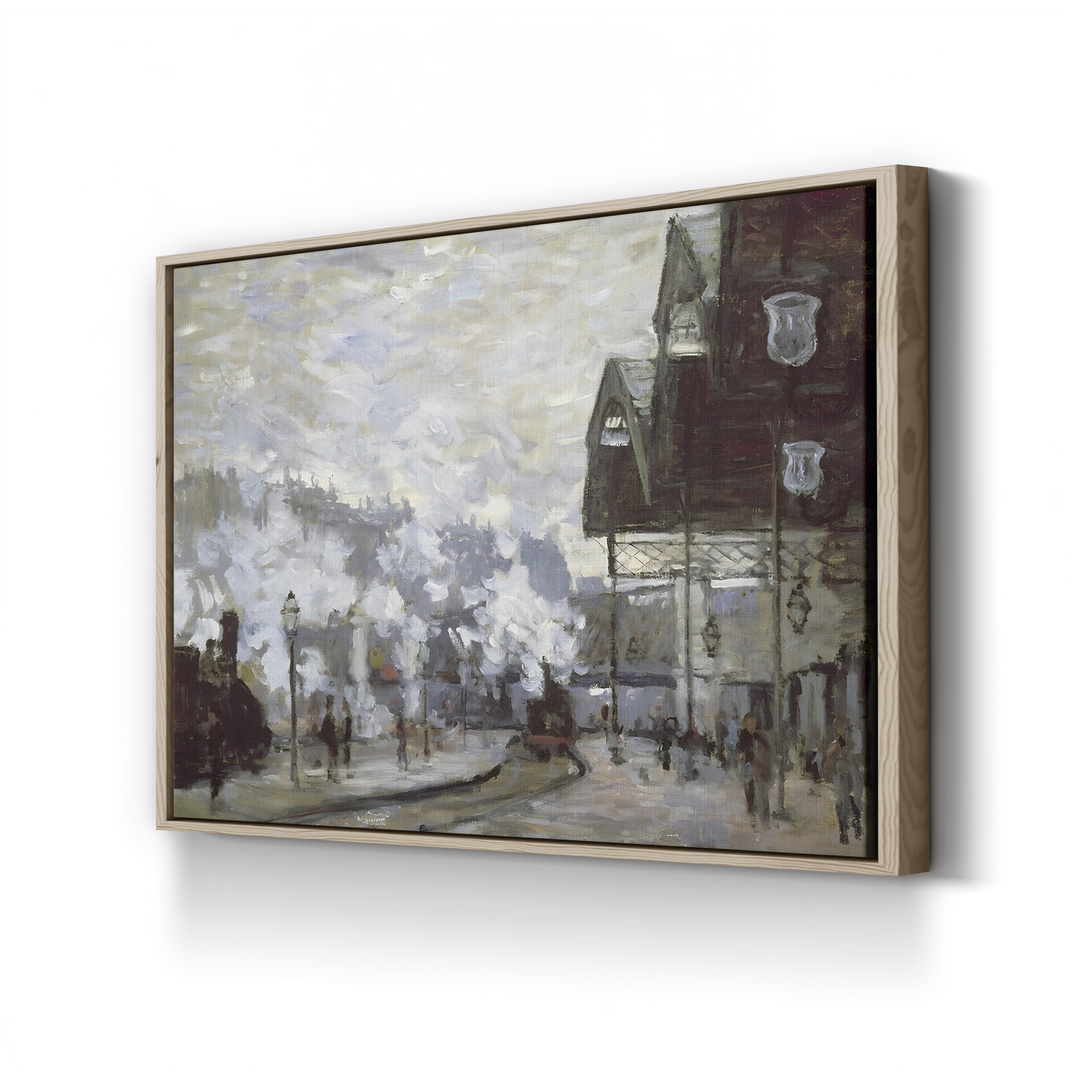 Gare Saint-Lazare, Paris, 1877 – Claude Monet Wall Art | Impressionist Steam and Light Canvas Print