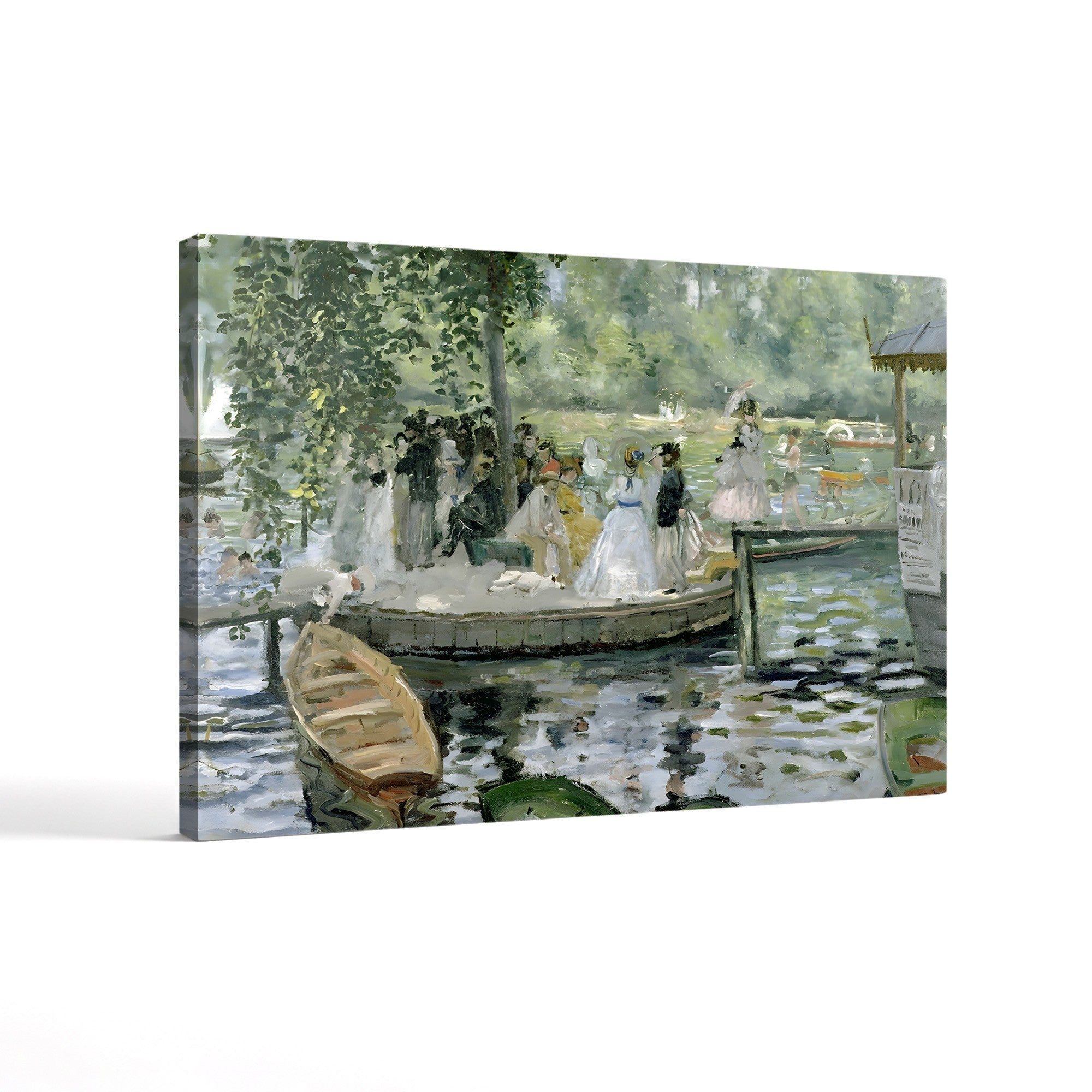 La Grenouillère, 1869 – Pierre-Auguste Renoir Wall Art | Impressionist River Canvas Print