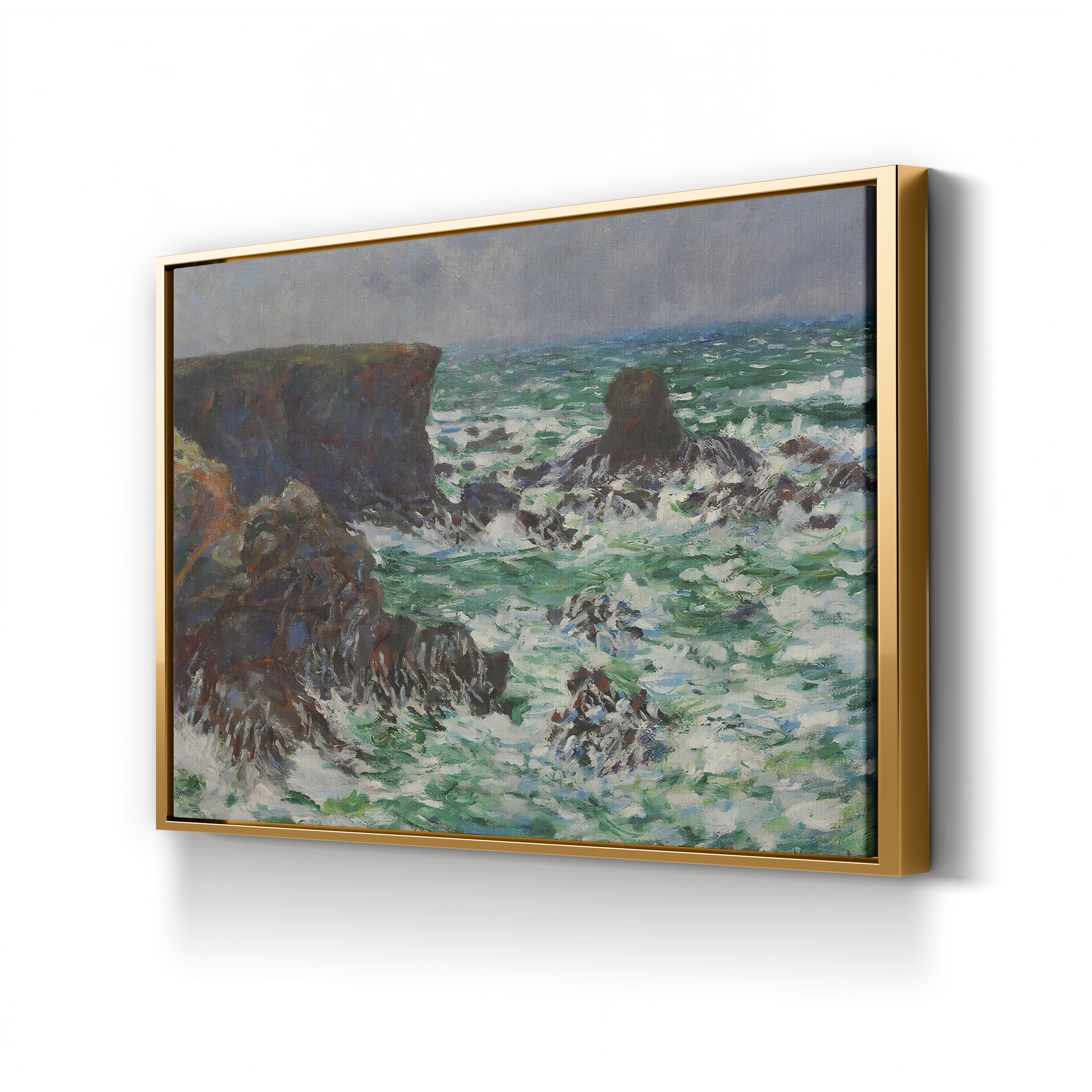 Rocks at Port-Coton, the Lion (Rochers à Port-Coton, le Lion), 1886 by Claude Monet