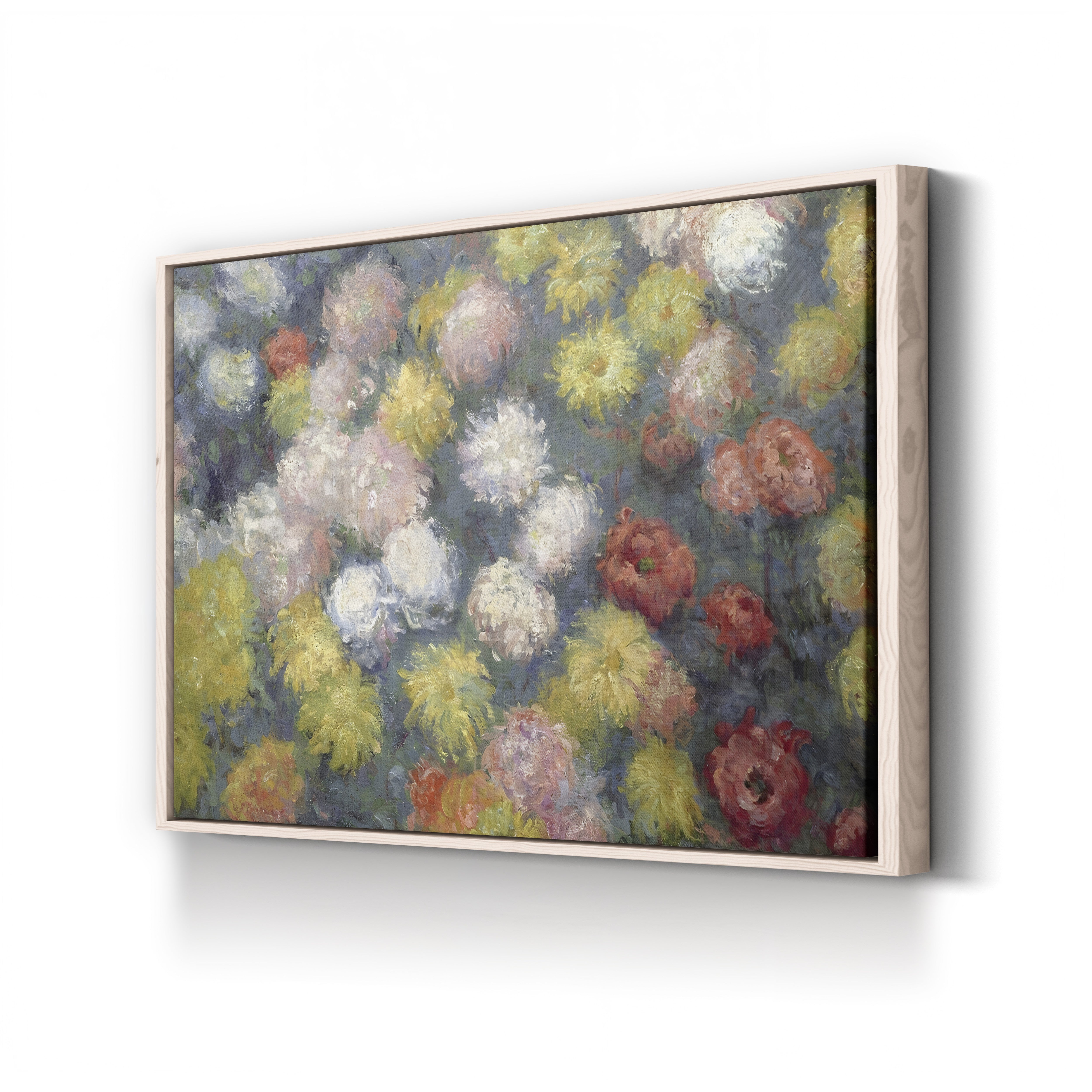 Chrysanthemums, 1897 – Claude Monet Wall Art | Late Impressionist Floral Still Life Canvas Print